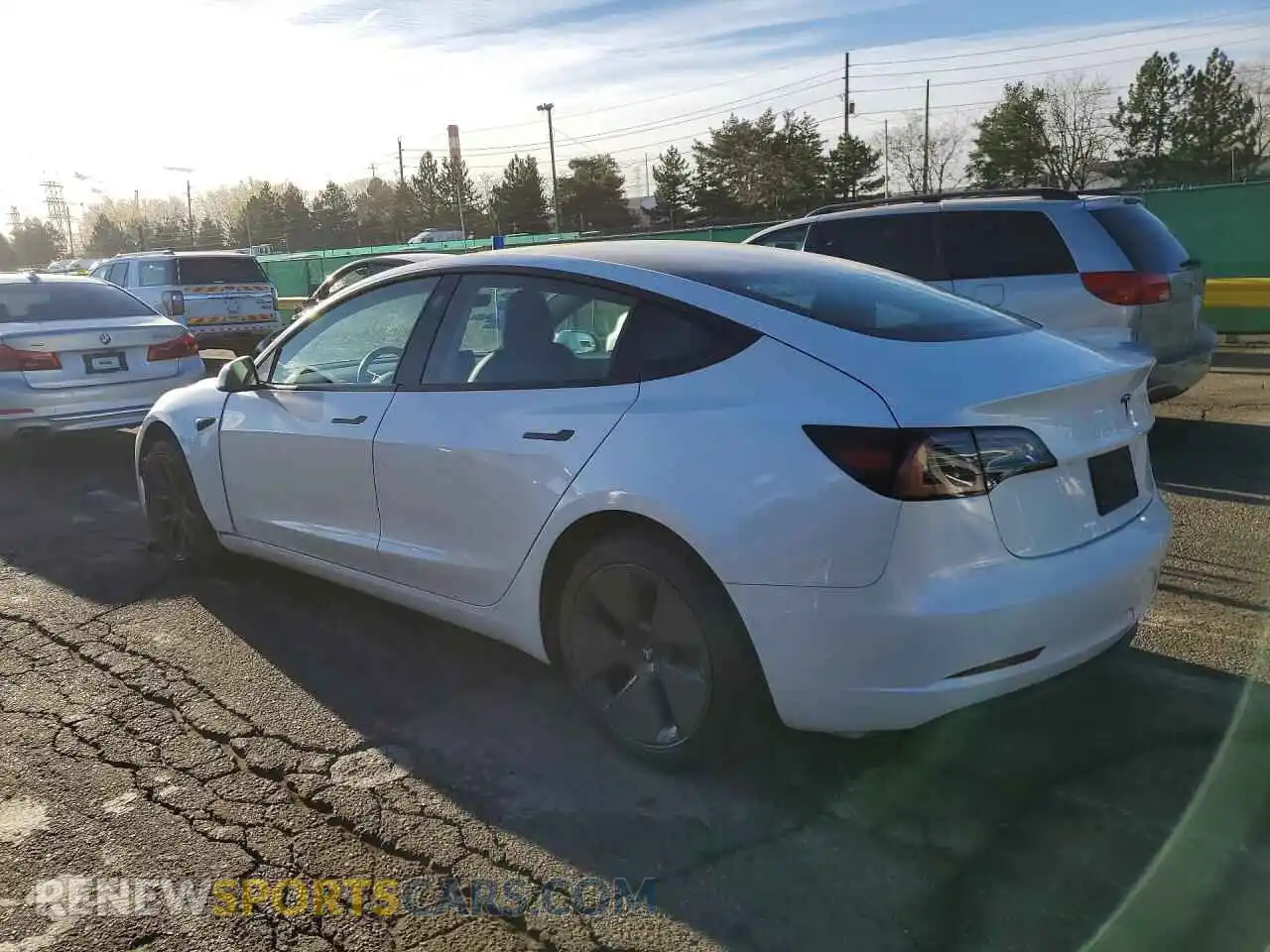 2 Photograph of a damaged car 5YJ3E1EB4MF902768 TESLA MODEL 3 2021