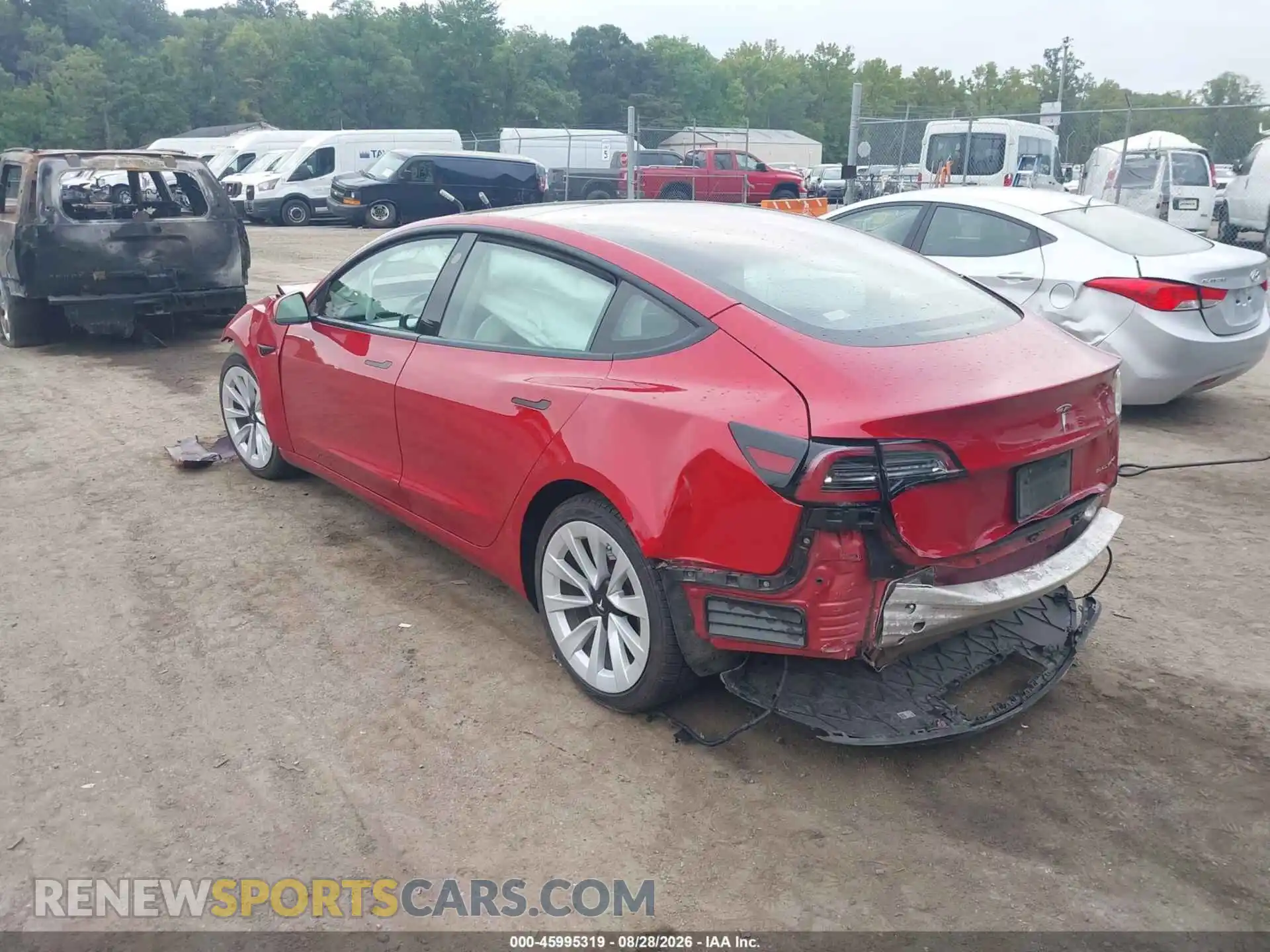 3 Photograph of a damaged car 5YJ3E1EB4MF924916 TESLA MODEL 3 2021