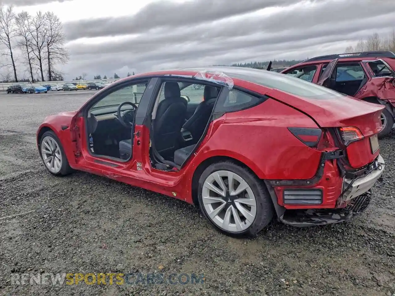 2 Фотография поврежденного автомобиля 5YJ3E1EB4MF935690 TESLA MODEL 3 2021