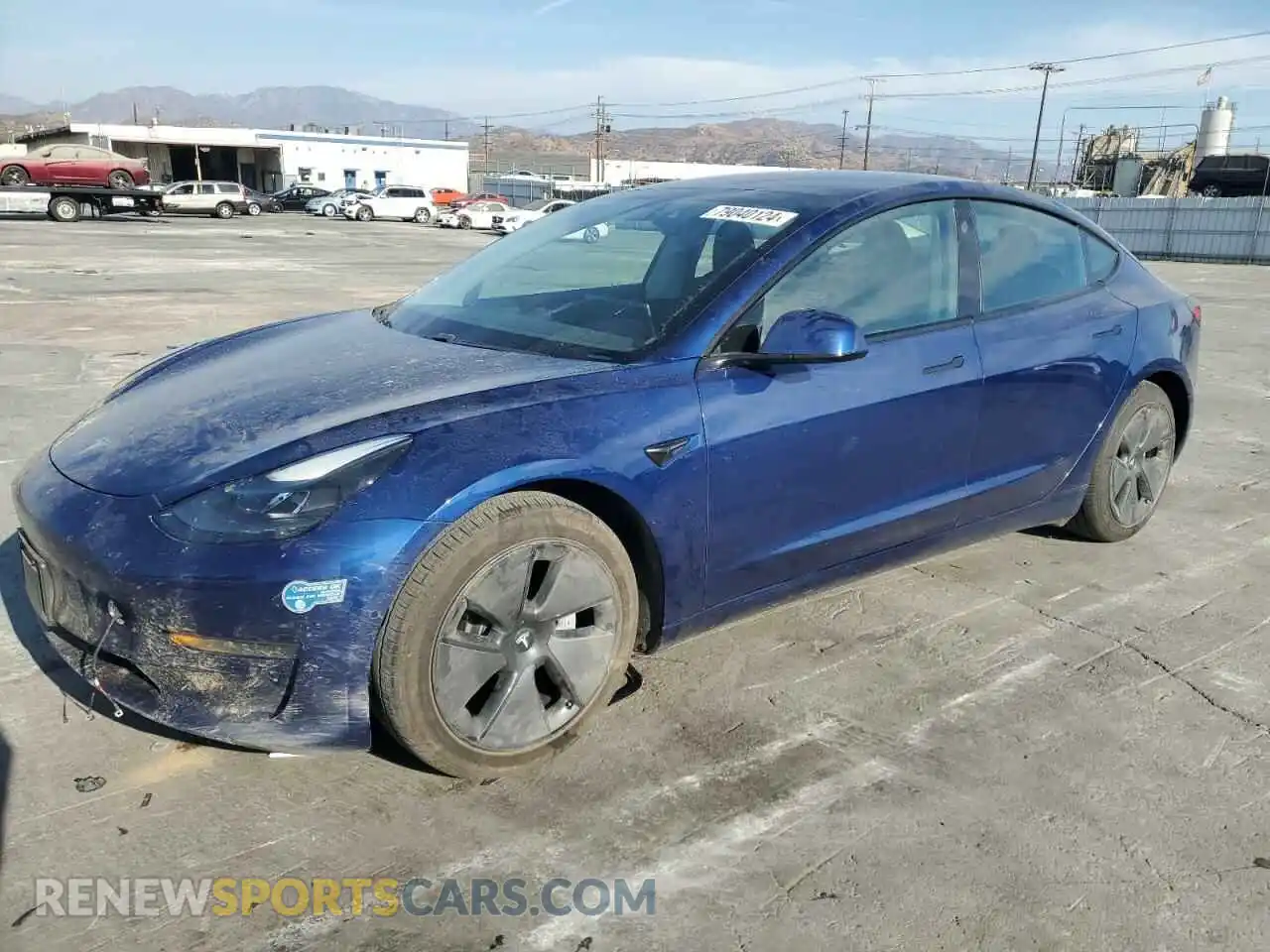 1 Photograph of a damaged car 5YJ3E1EB4MF941716 TESLA MODEL 3 2021
