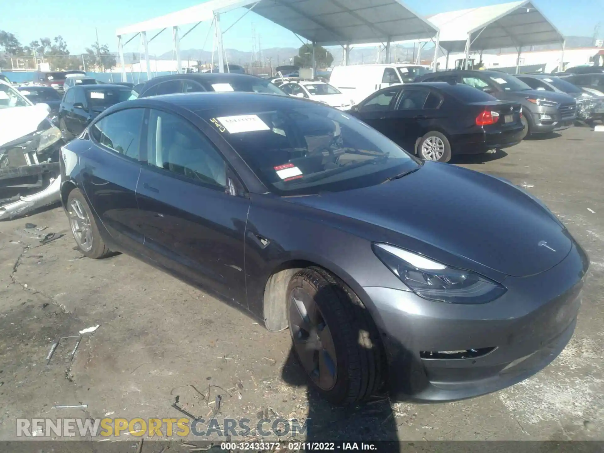 1 fotografías del automóvil dañado 5YJ3E1EB5MF006799 TESLA MODEL 3 2021