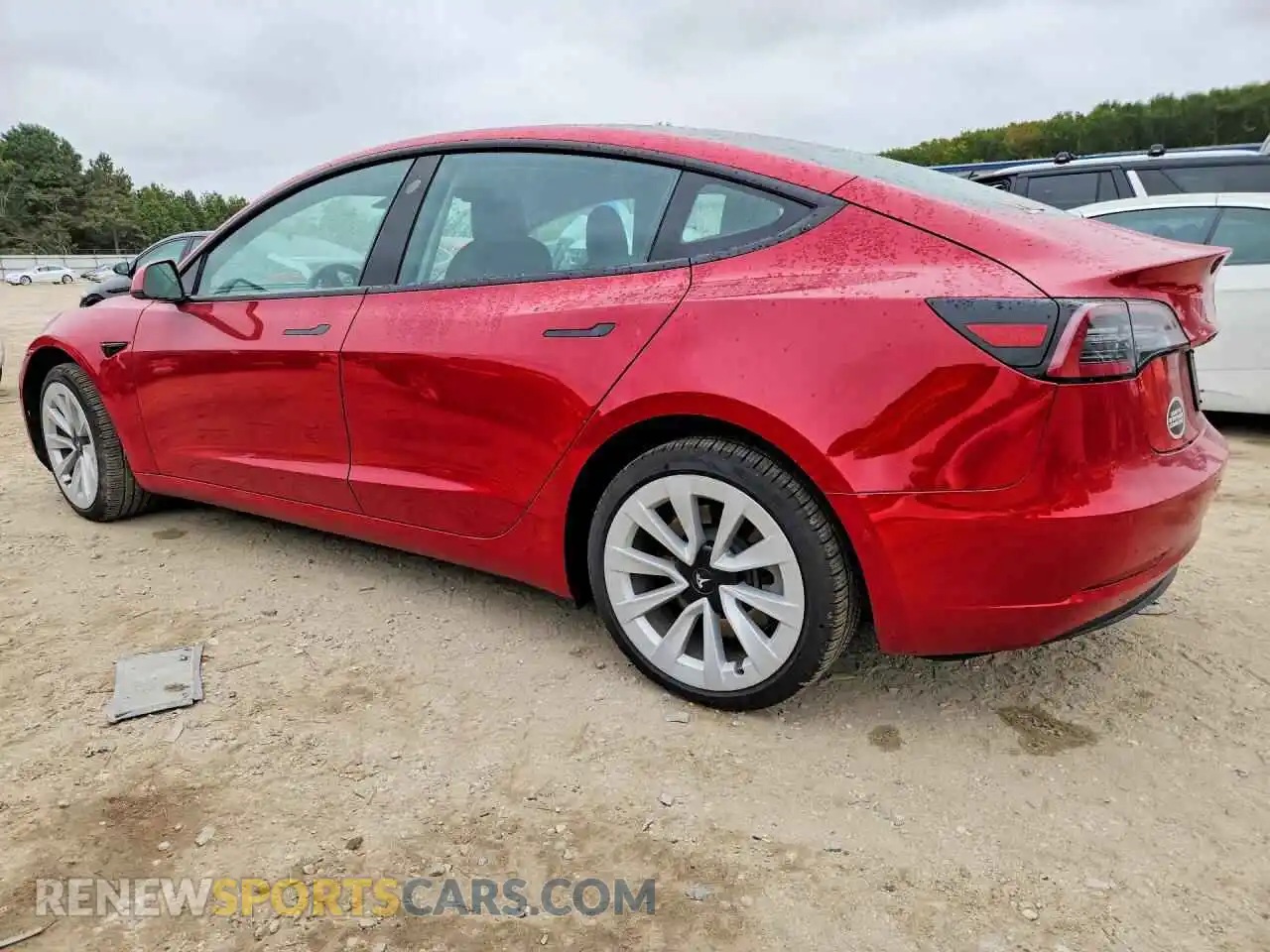 2 Photograph of a damaged car 5YJ3E1EB5MF054397 TESLA MODEL 3 2021