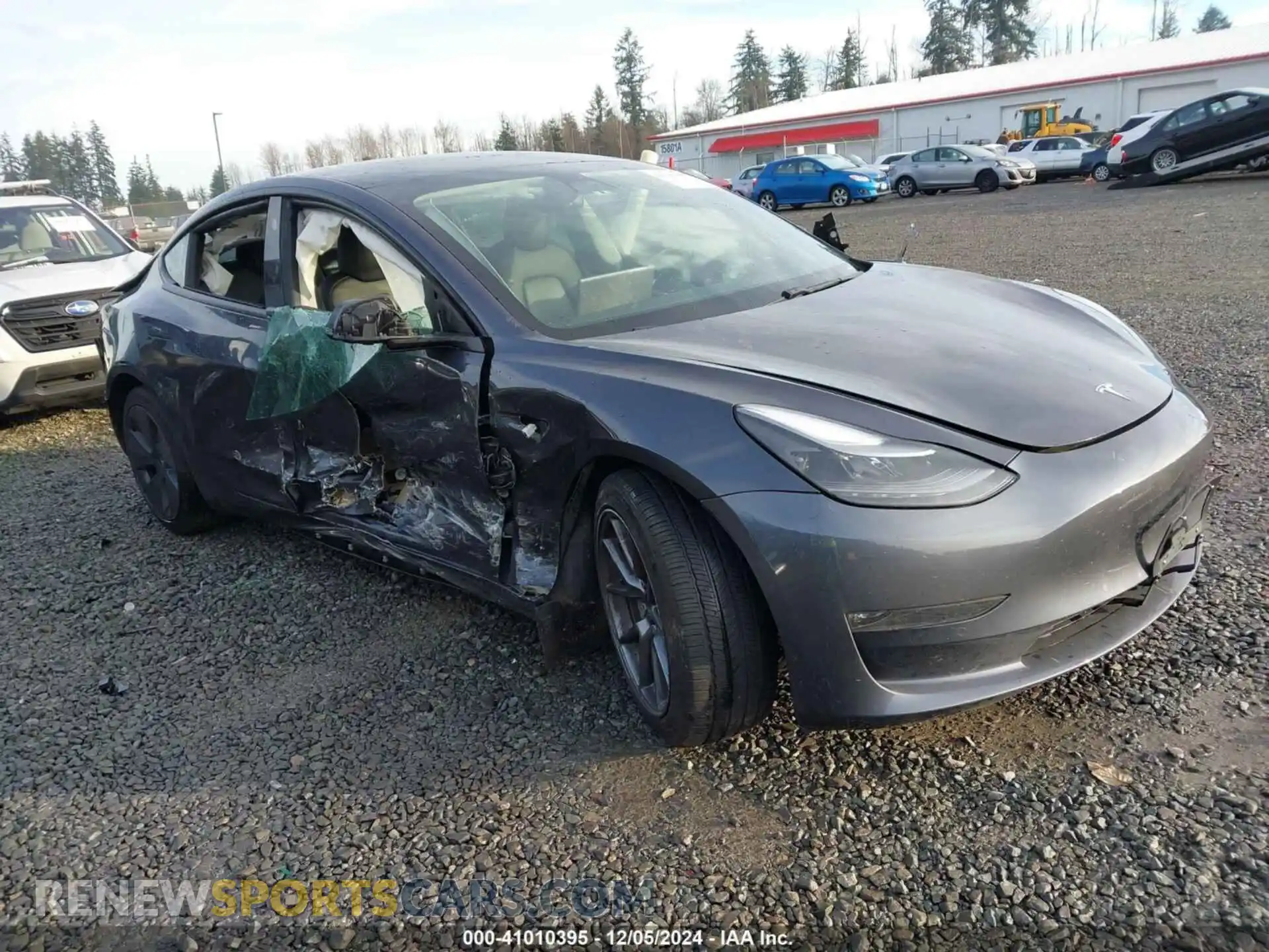 1 fotografías del automóvil dañado 5YJ3E1EB5MF073306 TESLA MODEL 3 2021