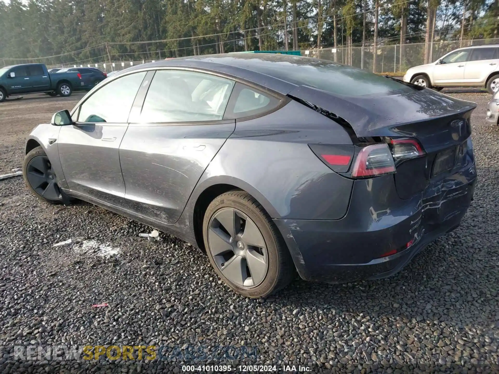 3 fotografías del automóvil dañado 5YJ3E1EB5MF073306 TESLA MODEL 3 2021