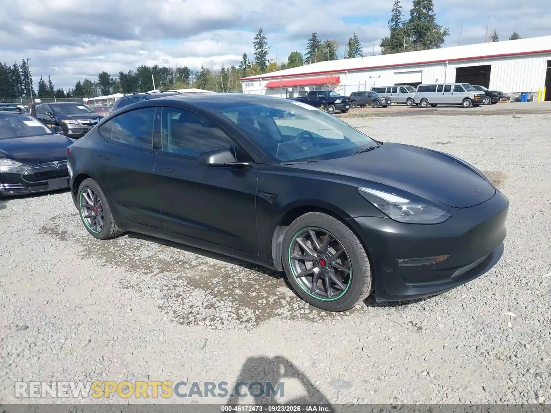 1 Photograph of a damaged car 5YJ3E1EB5MF097847 TESLA MODEL 3 2021