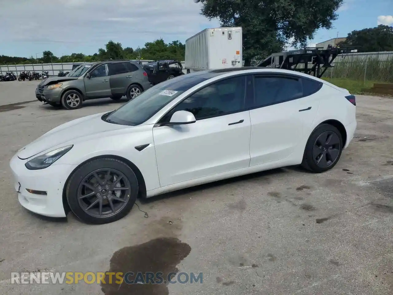 1 fotografías del automóvil dañado 5YJ3E1EB5MF855170 TESLA MODEL 3 2021
