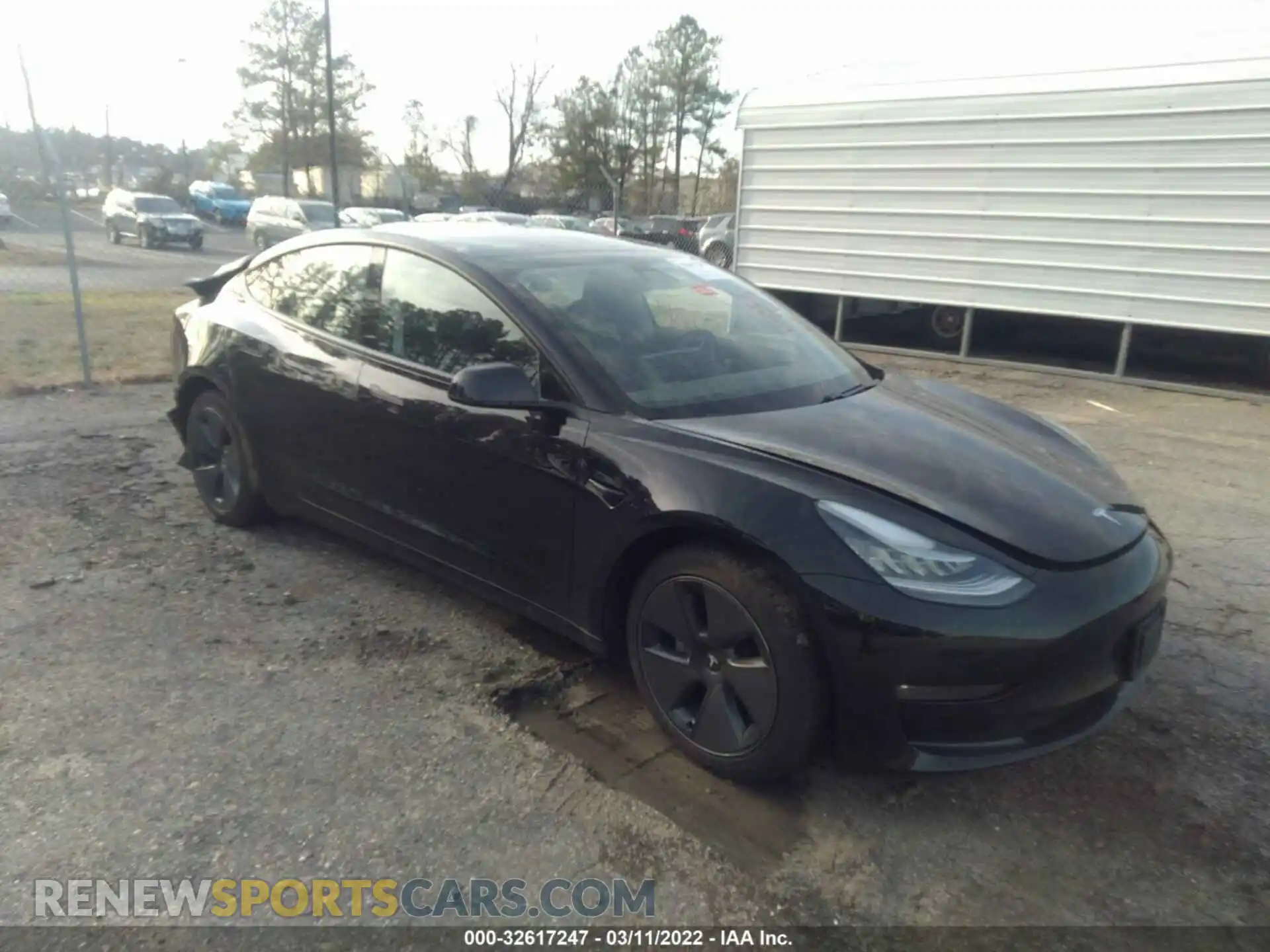 1 Photograph of a damaged car 5YJ3E1EB5MF855234 TESLA MODEL 3 2021