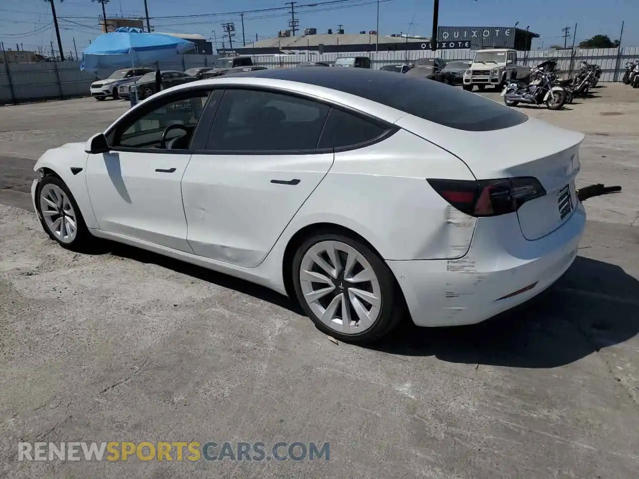 2 Photograph of a damaged car 5YJ3E1EB5MF868954 TESLA MODEL 3 2021