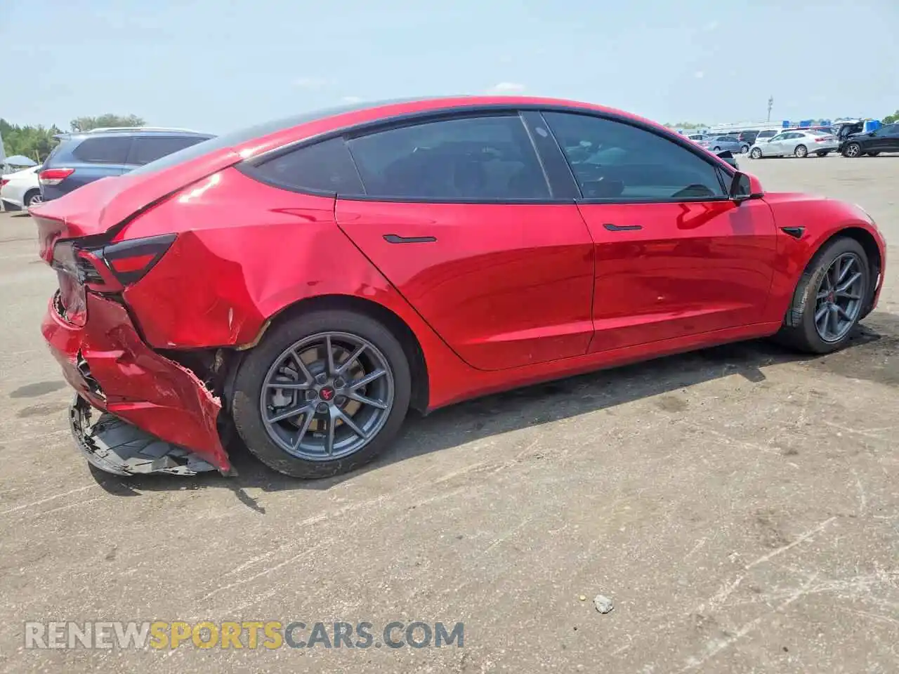 3 Photograph of a damaged car 5YJ3E1EB5MF902844 TESLA MODEL 3 2021