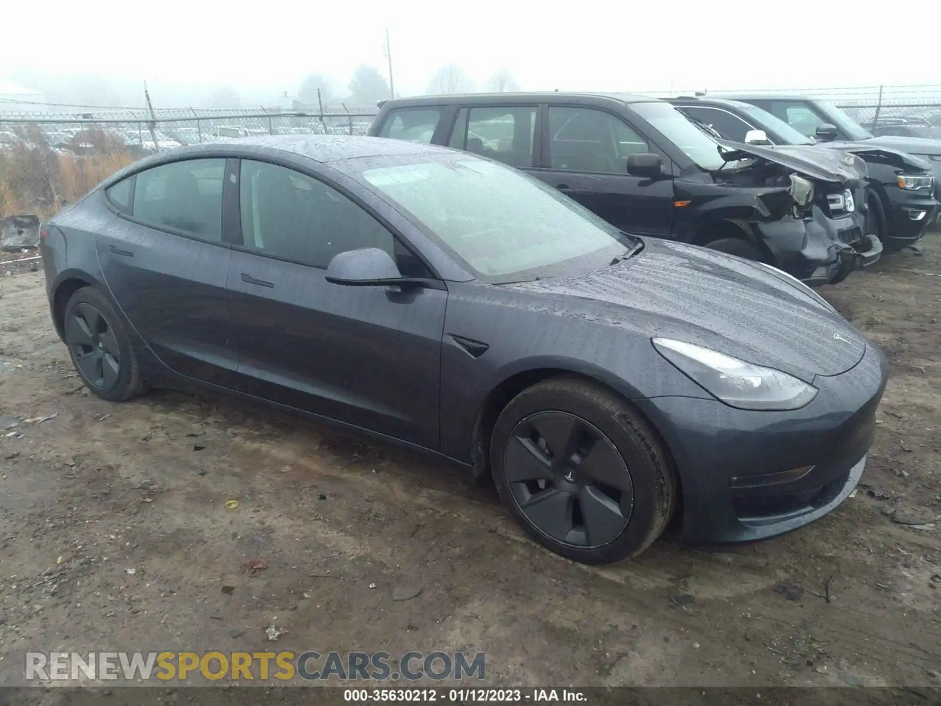 1 Photograph of a damaged car 5YJ3E1EB5MF914976 TESLA MODEL 3 2021