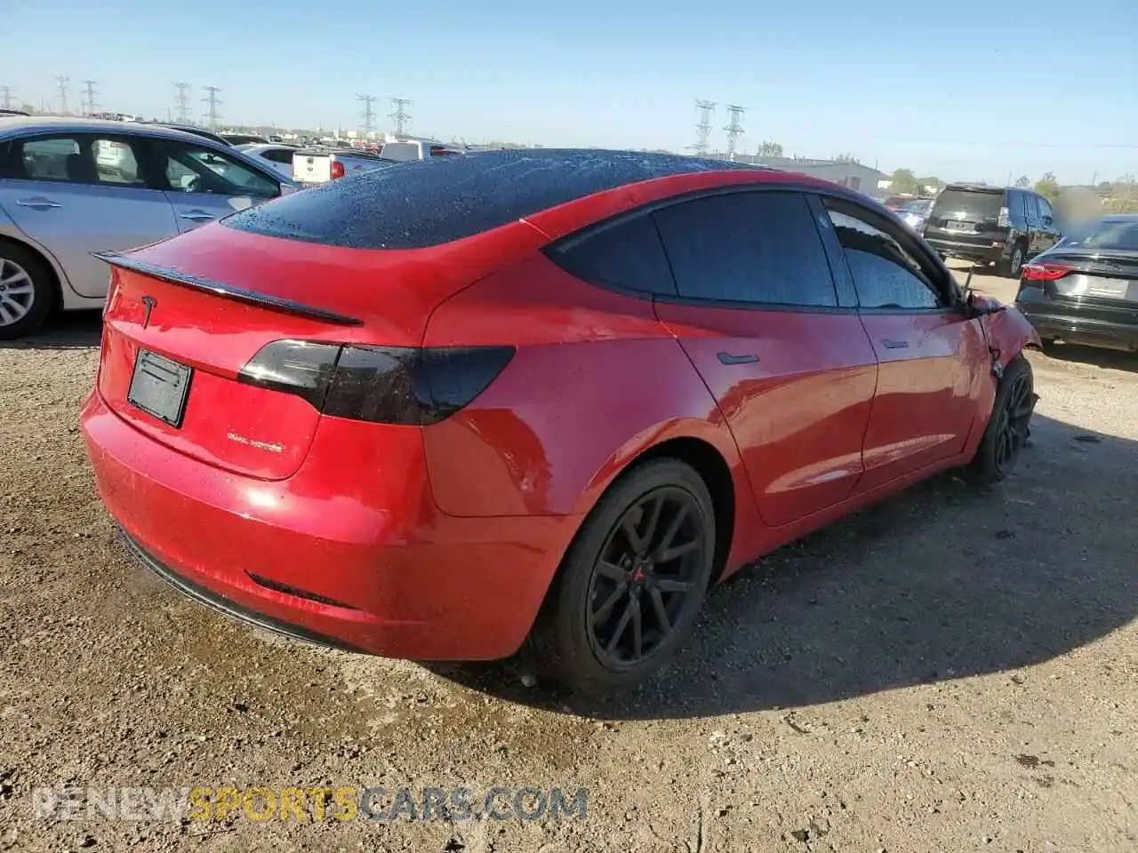 3 Photograph of a damaged car 5YJ3E1EB5MF927999 TESLA MODEL 3 2021