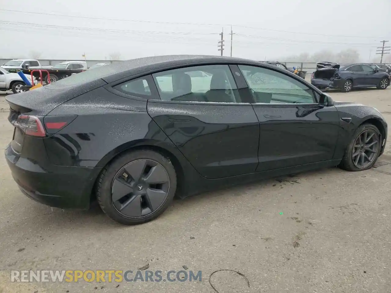 3 Photograph of a damaged car 5YJ3E1EB5MF974837 TESLA MODEL 3 2021