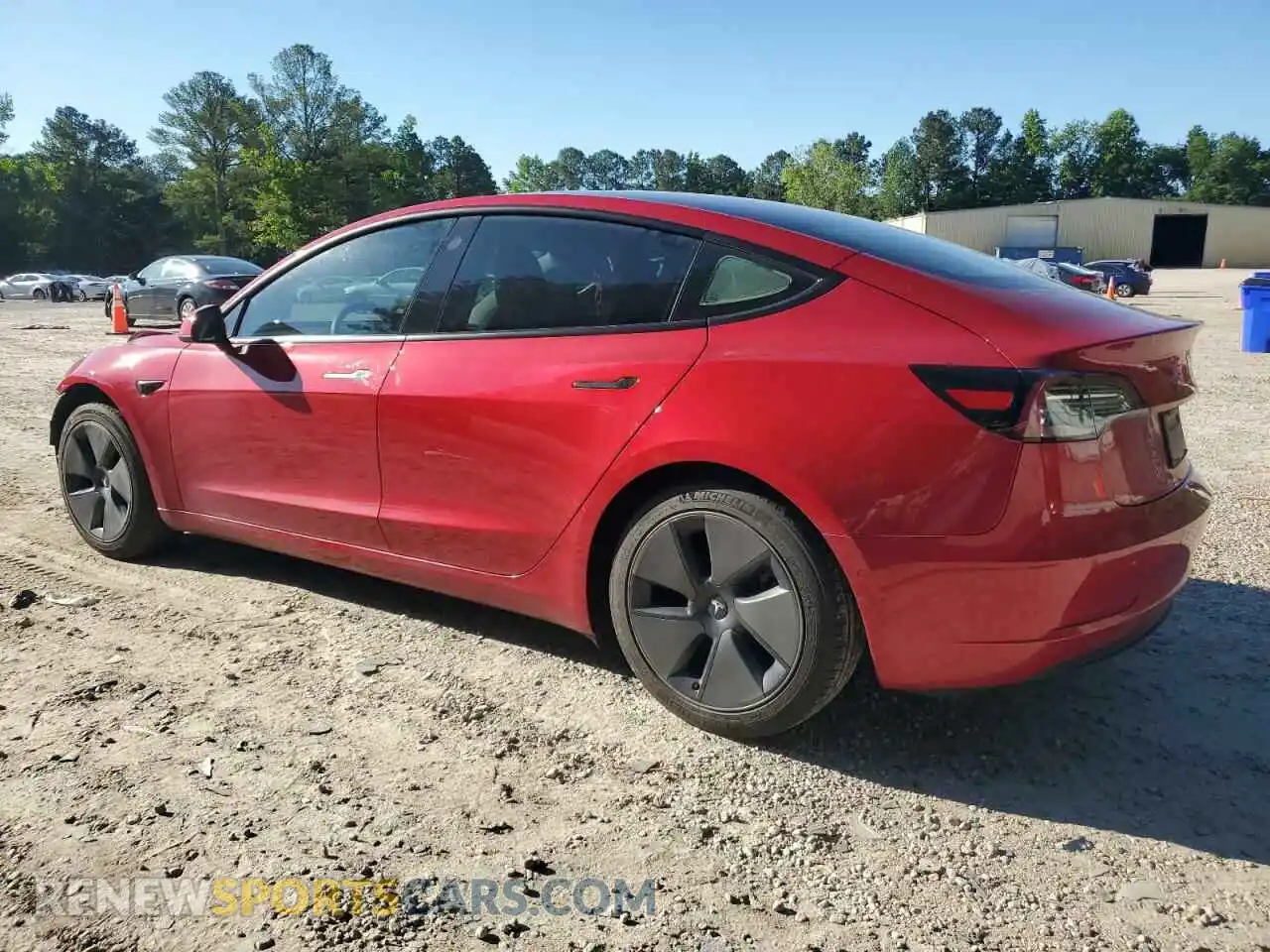 2 Photograph of a damaged car 5YJ3E1EB5MF974871 TESLA MODEL 3 2021