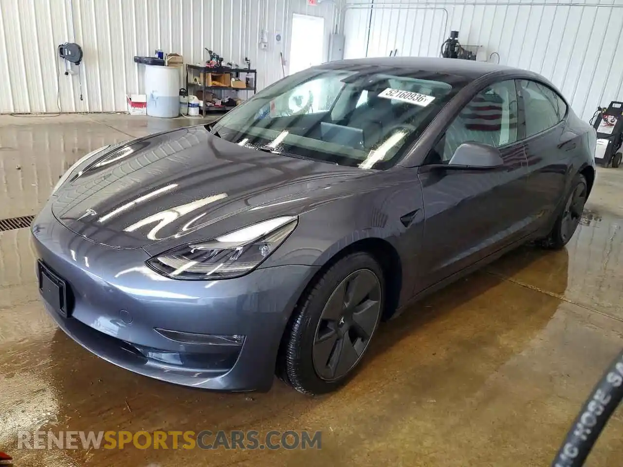 1 Photograph of a damaged car 5YJ3E1EB5MF979696 TESLA MODEL 3 2021