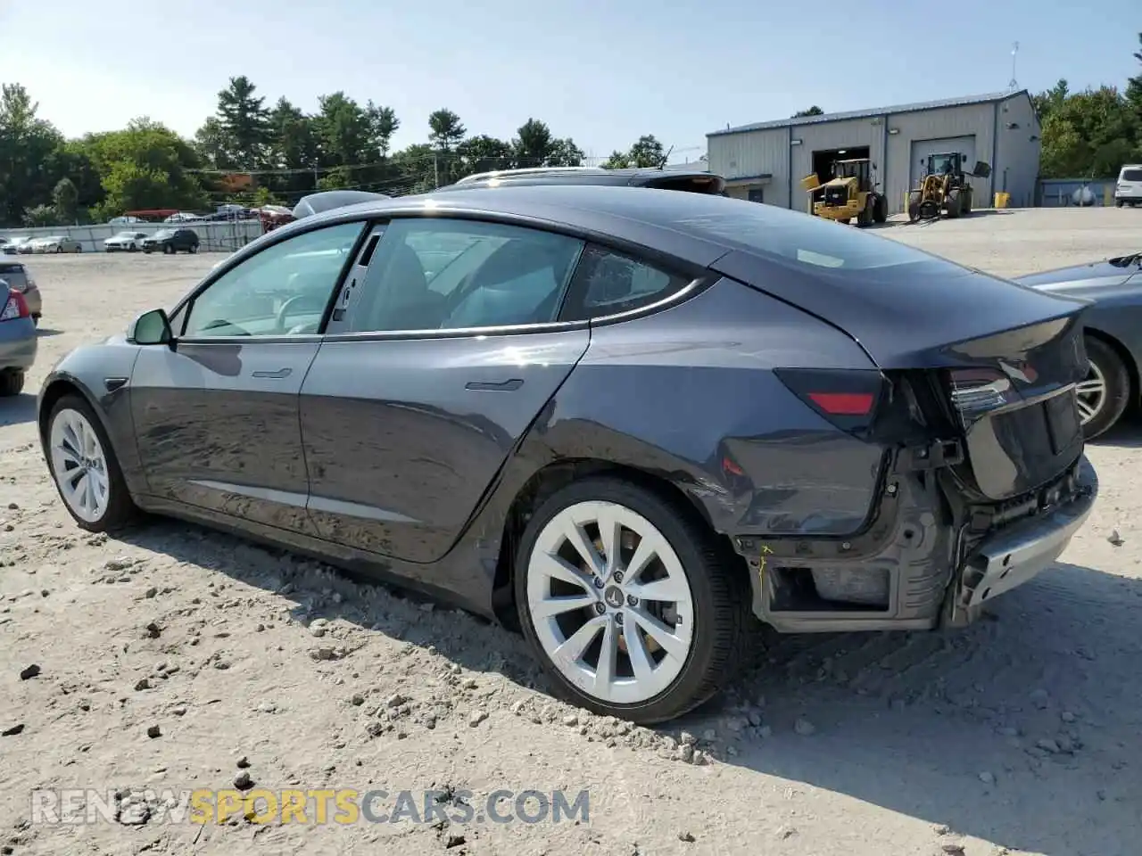 2 Photograph of a damaged car 5YJ3E1EB5MF980704 TESLA MODEL 3 2021