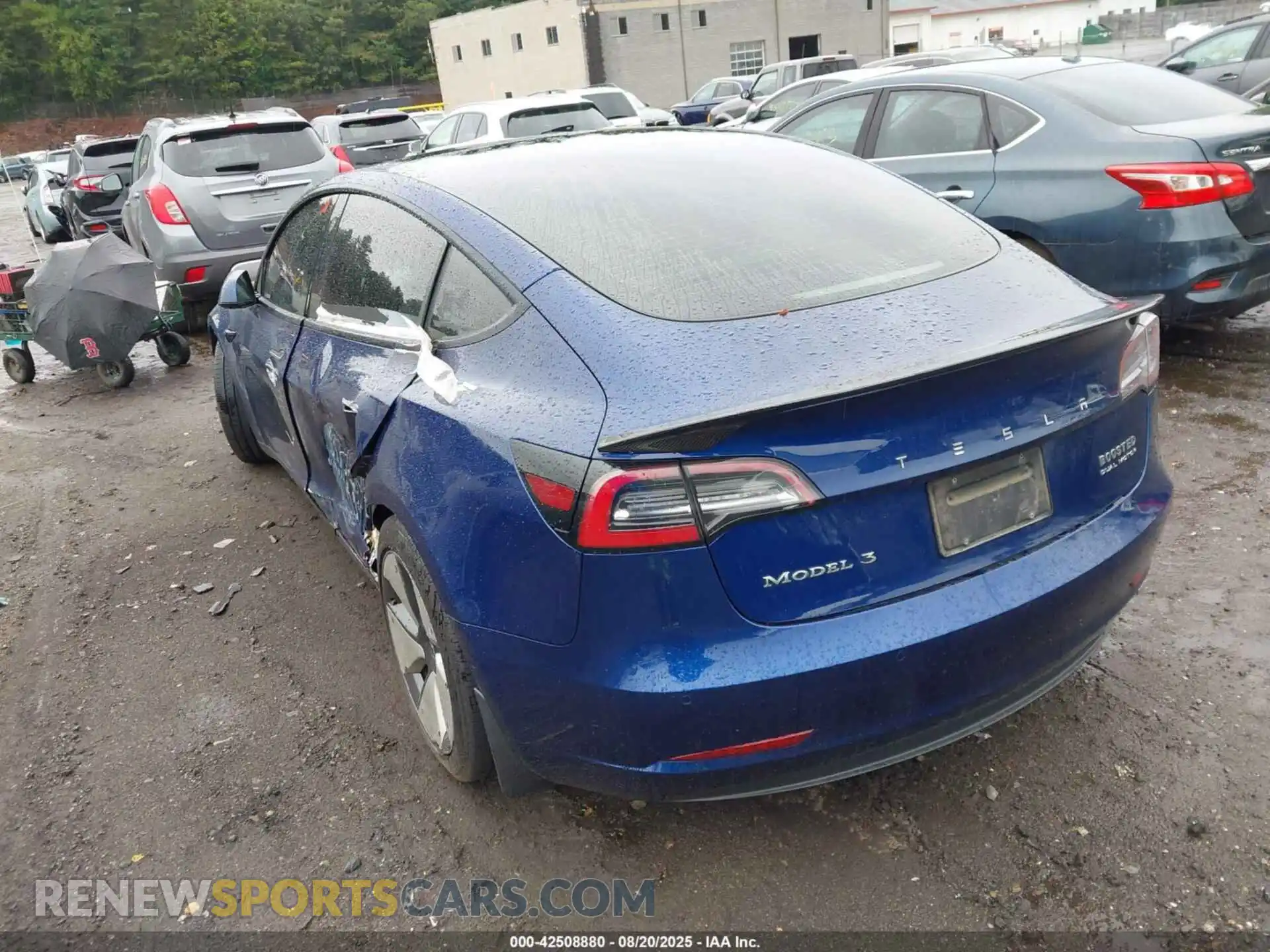 3 Photograph of a damaged car 5YJ3E1EB5MF981321 TESLA MODEL 3 2021
