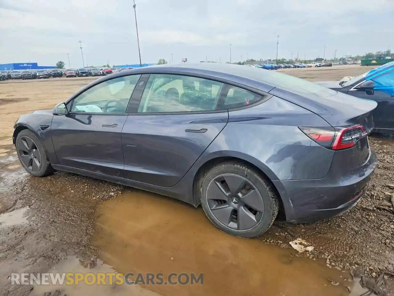 2 Photograph of a damaged car 5YJ3E1EB5MF990391 TESLA MODEL 3 2021