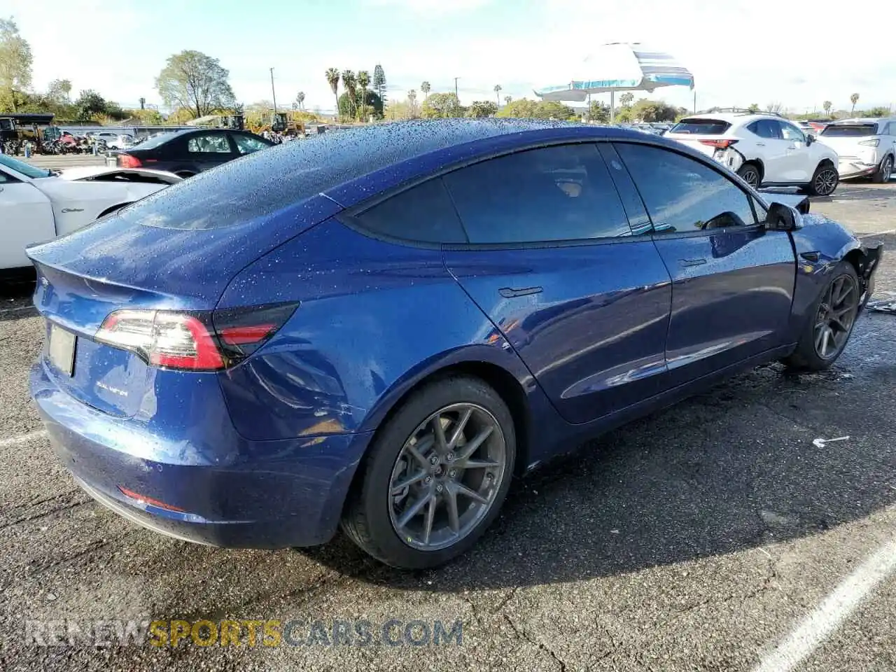 3 Photograph of a damaged car 5YJ3E1EB6MF001093 TESLA MODEL 3 2021