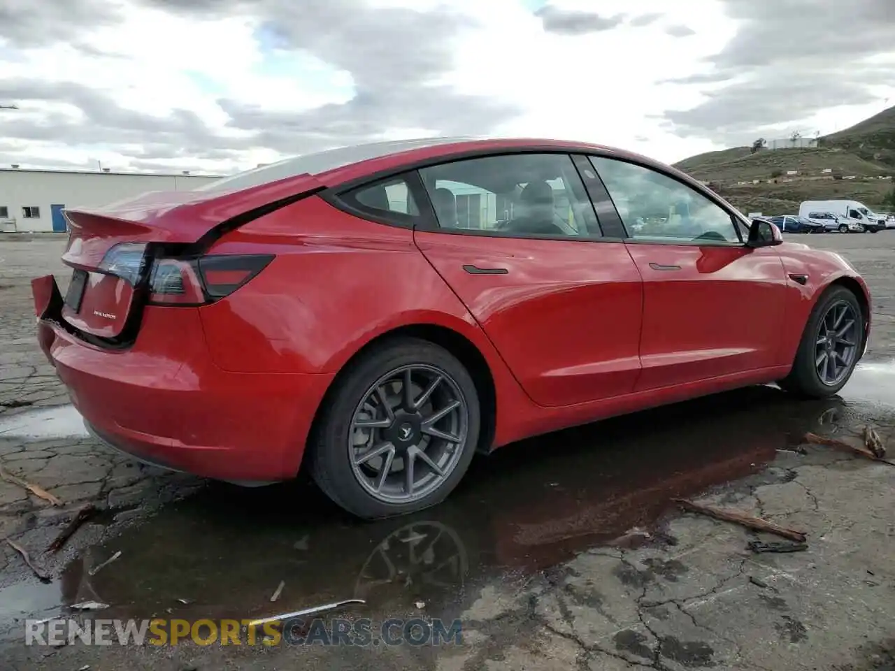 3 Photograph of a damaged car 5YJ3E1EB6MF003720 TESLA MODEL 3 2021