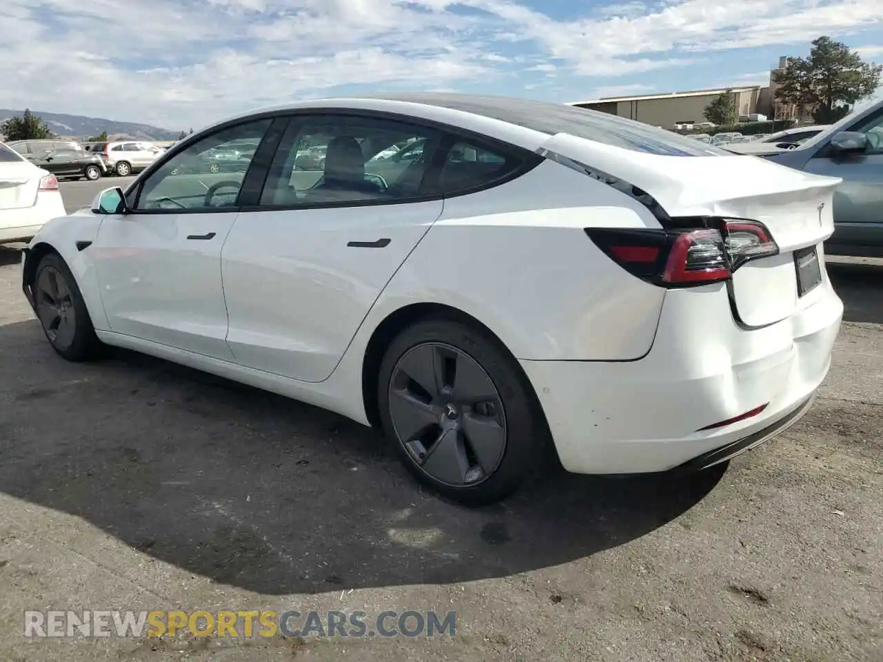 2 Photograph of a damaged car 5YJ3E1EB6MF013065 TESLA MODEL 3 2021