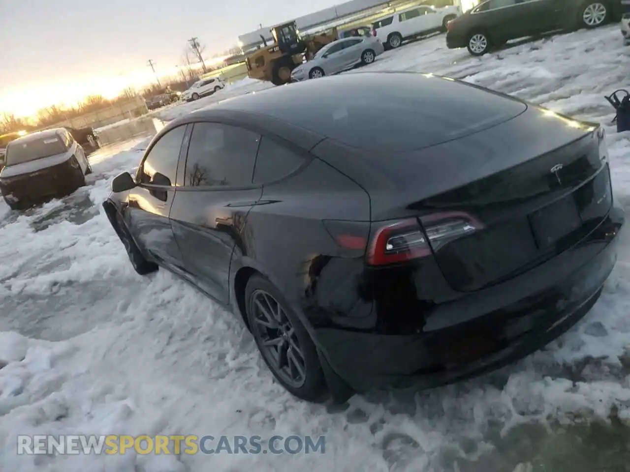2 Photograph of a damaged car 5YJ3E1EB6MF014796 TESLA MODEL 3 2021