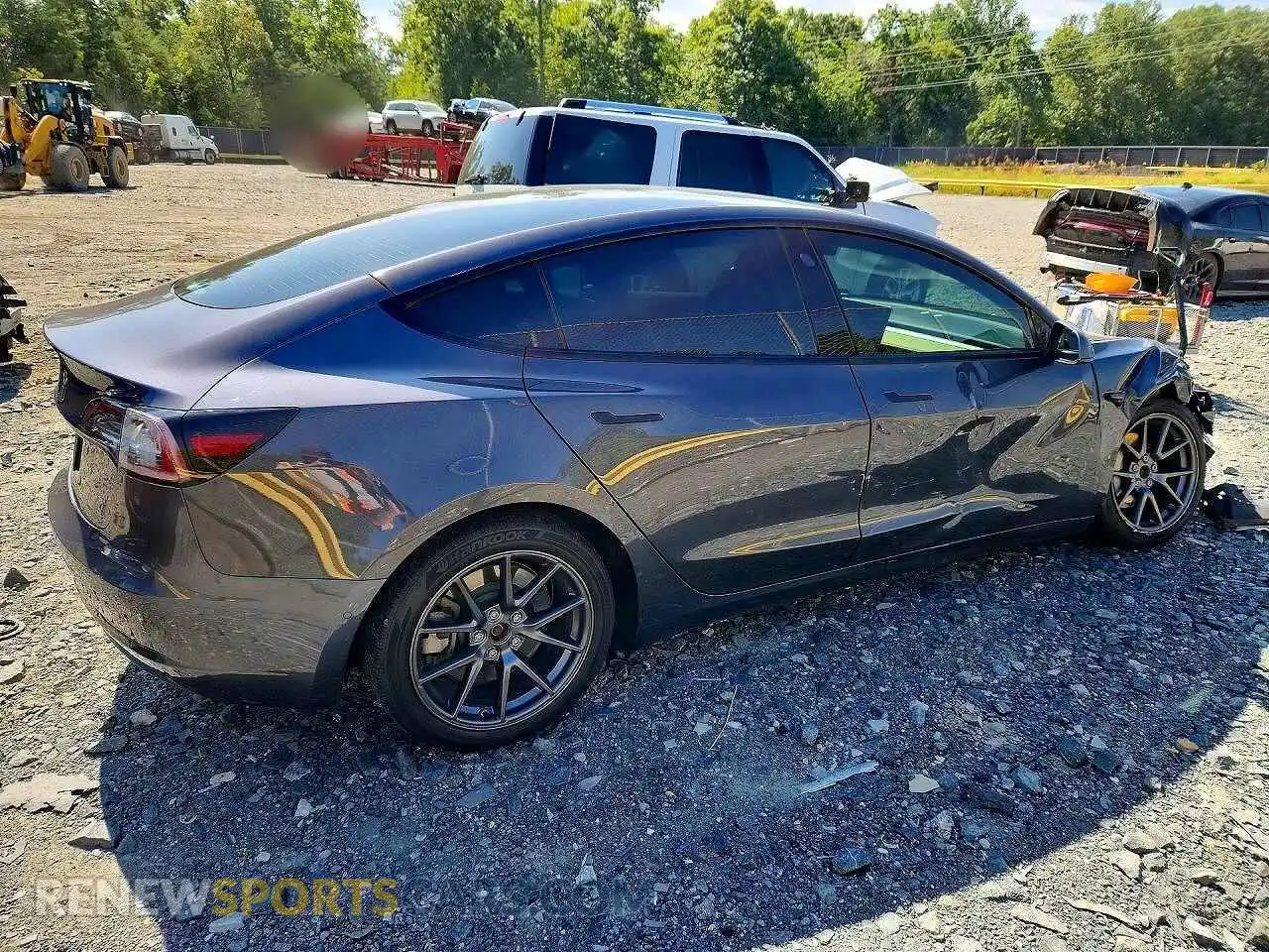 3 fotografías del automóvil dañado 5YJ3E1EB6MF014832 TESLA MODEL 3 2021