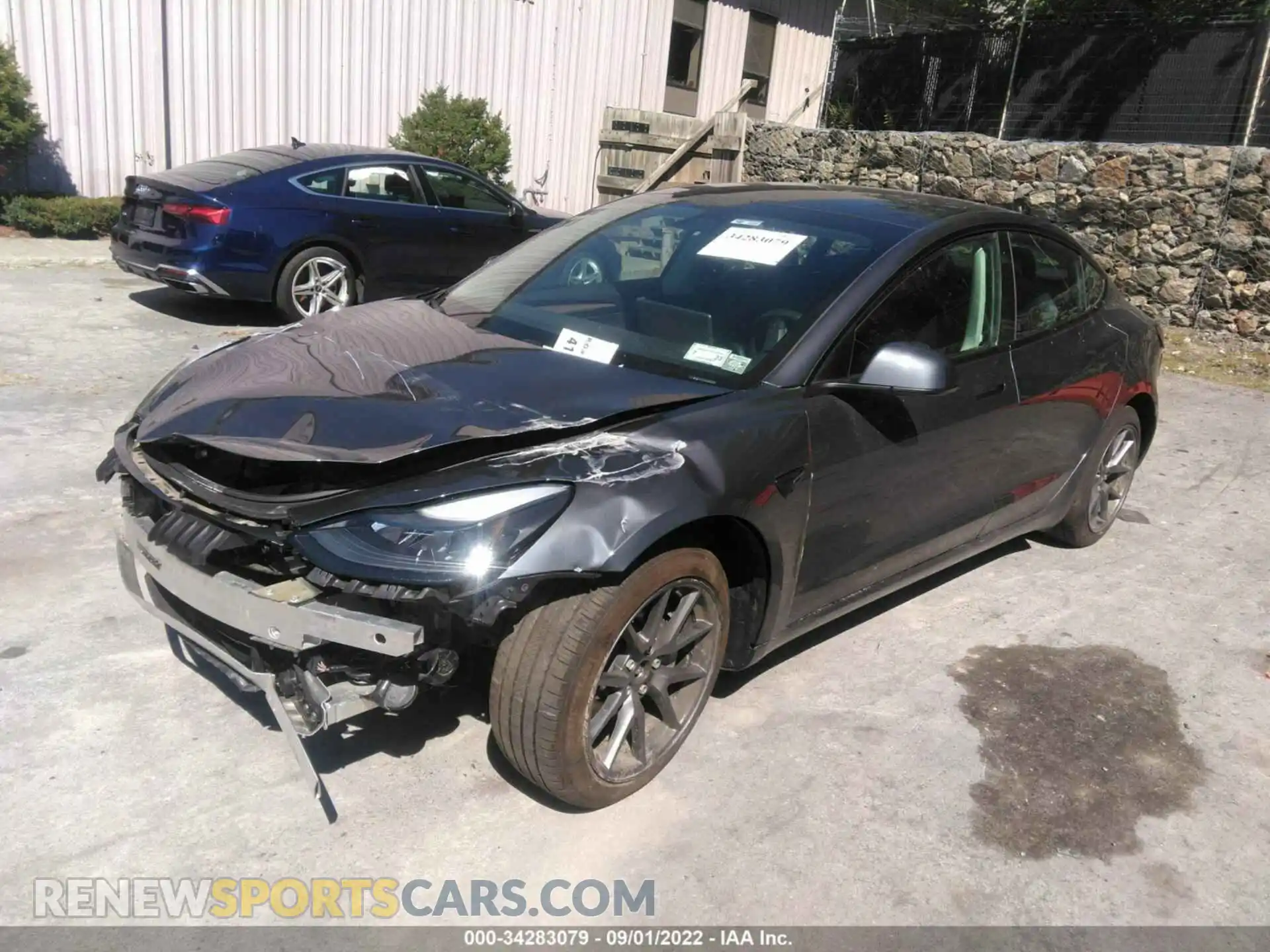 2 Photograph of a damaged car 5YJ3E1EB6MF014877 TESLA MODEL 3 2021