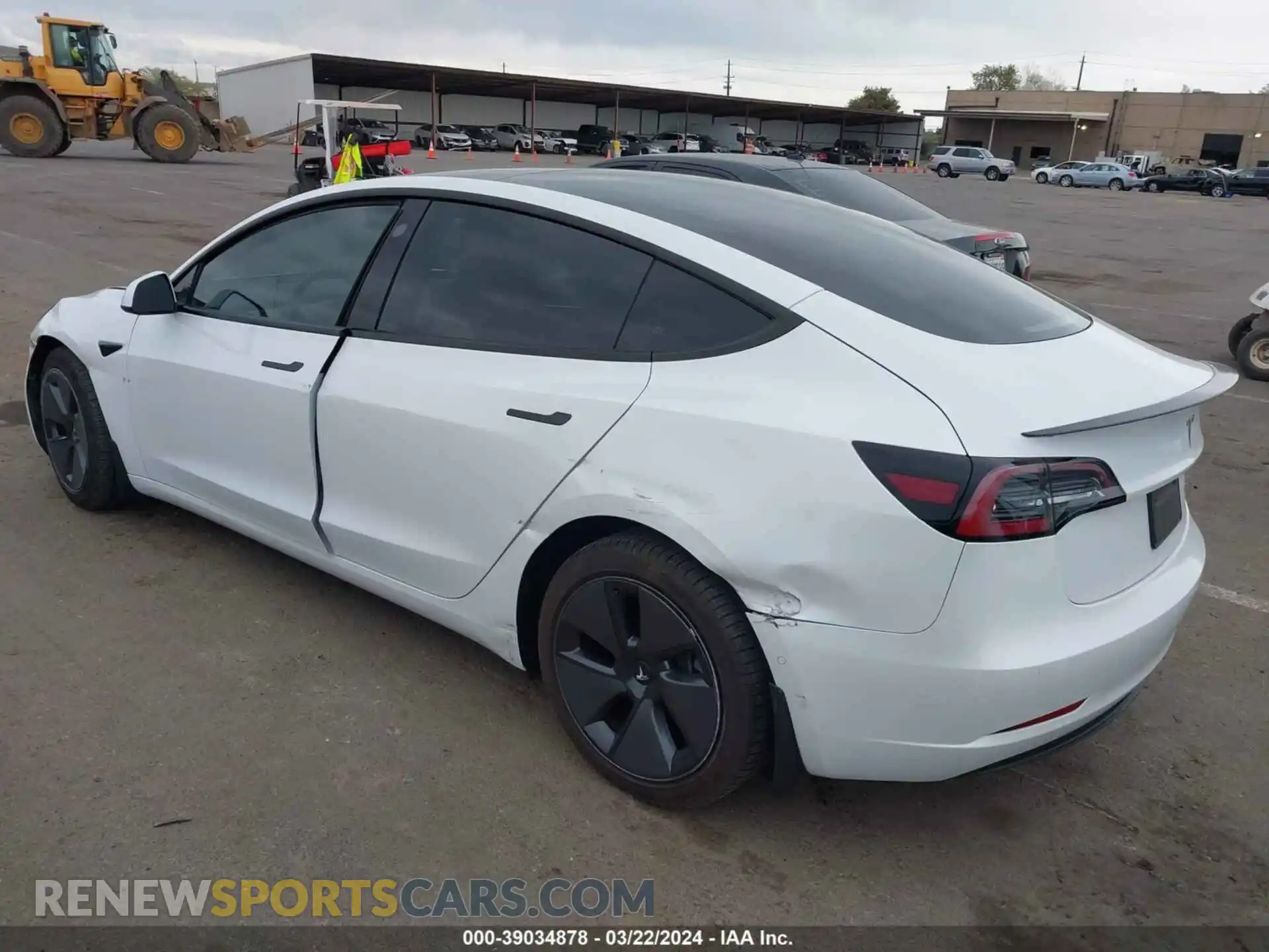 3 Photograph of a damaged car 5YJ3E1EB6MF033087 TESLA MODEL 3 2021
