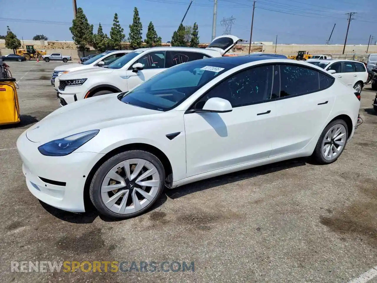 1 Photograph of a damaged car 5YJ3E1EB6MF045143 TESLA MODEL 3 2021