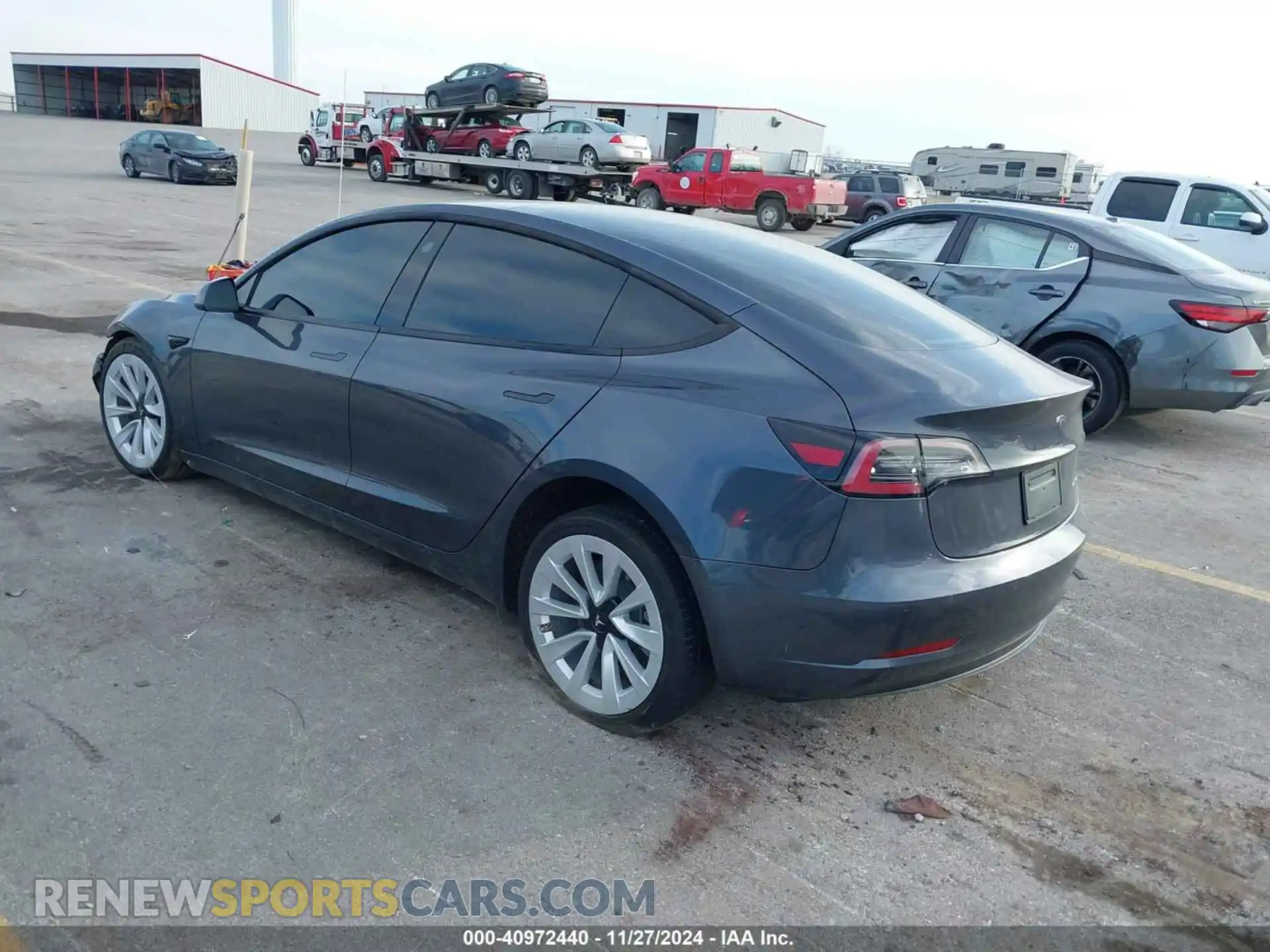 3 Photograph of a damaged car 5YJ3E1EB6MF049385 TESLA MODEL 3 2021