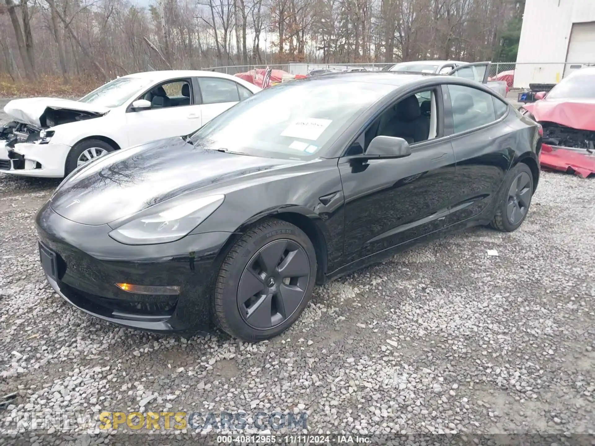 2 Photograph of a damaged car 5YJ3E1EB6MF055901 TESLA MODEL 3 2021