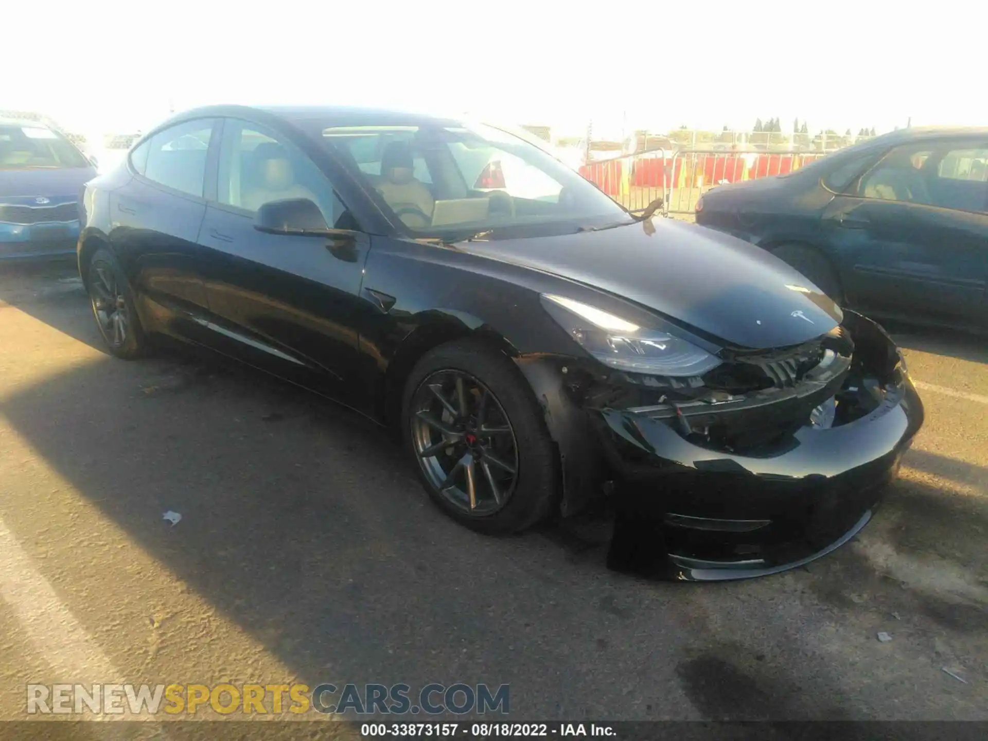 1 Photograph of a damaged car 5YJ3E1EB6MF056658 TESLA MODEL 3 2021