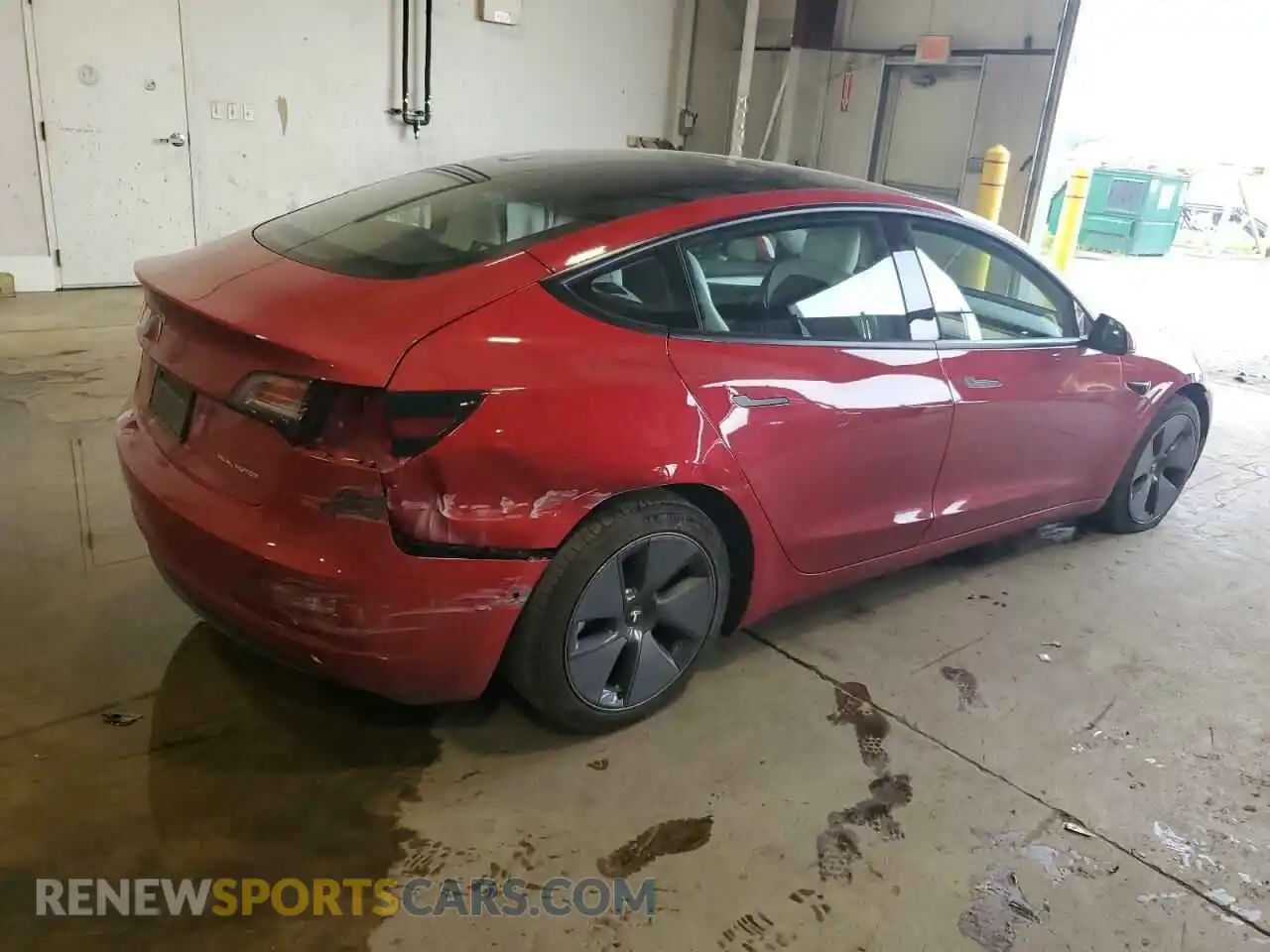 3 Photograph of a damaged car 5YJ3E1EB6MF062699 TESLA MODEL 3 2021