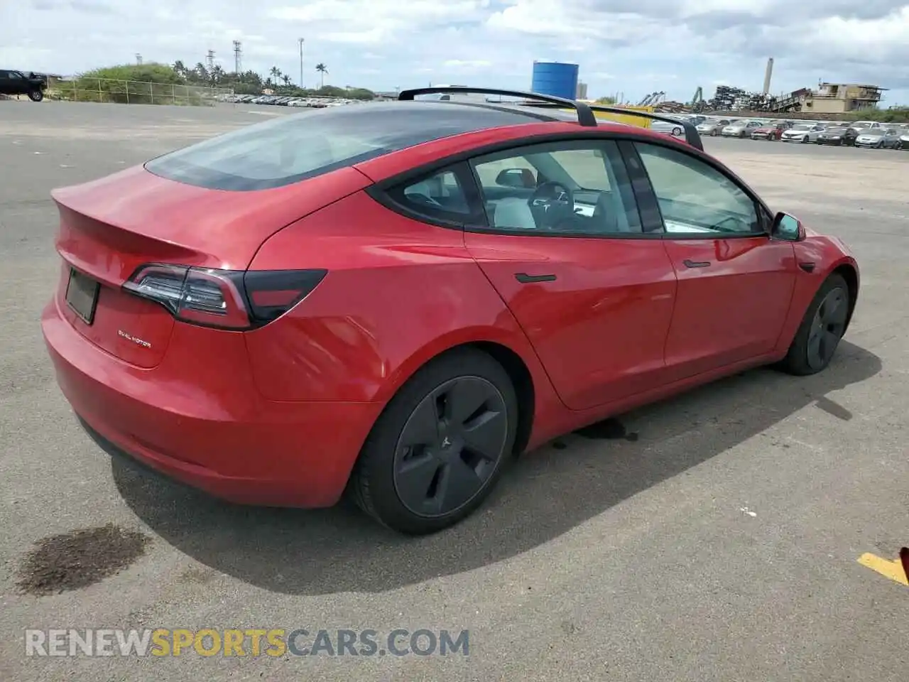 3 Photograph of a damaged car 5YJ3E1EB6MF092012 TESLA MODEL 3 2021