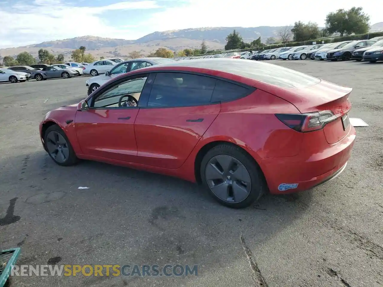 2 Фотография поврежденного автомобиля 5YJ3E1EB6MF862077 TESLA MODEL 3 2021