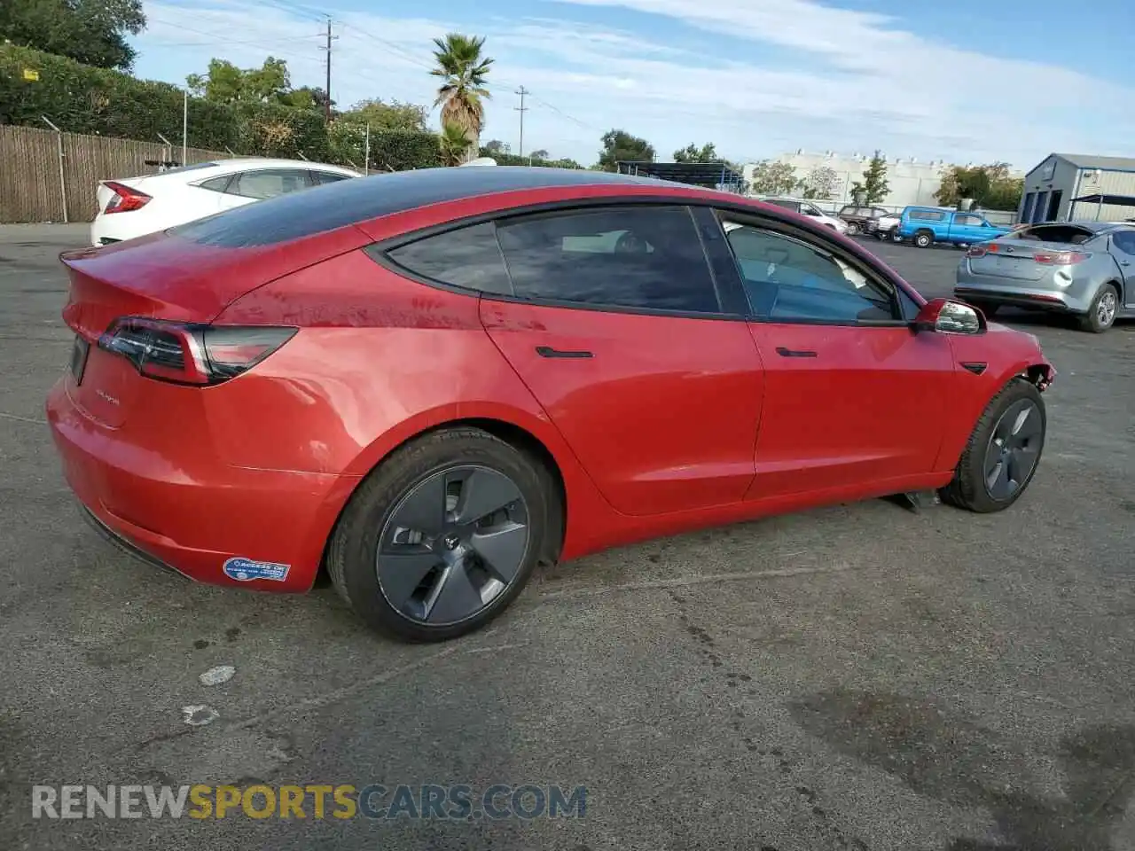 3 Фотография поврежденного автомобиля 5YJ3E1EB6MF862077 TESLA MODEL 3 2021