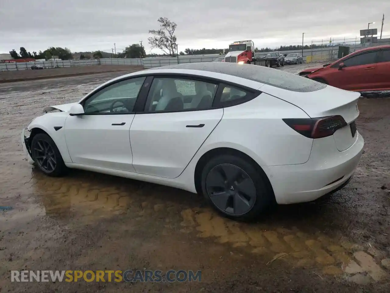 2 Photograph of a damaged car 5YJ3E1EB6MF868932 TESLA MODEL 3 2021