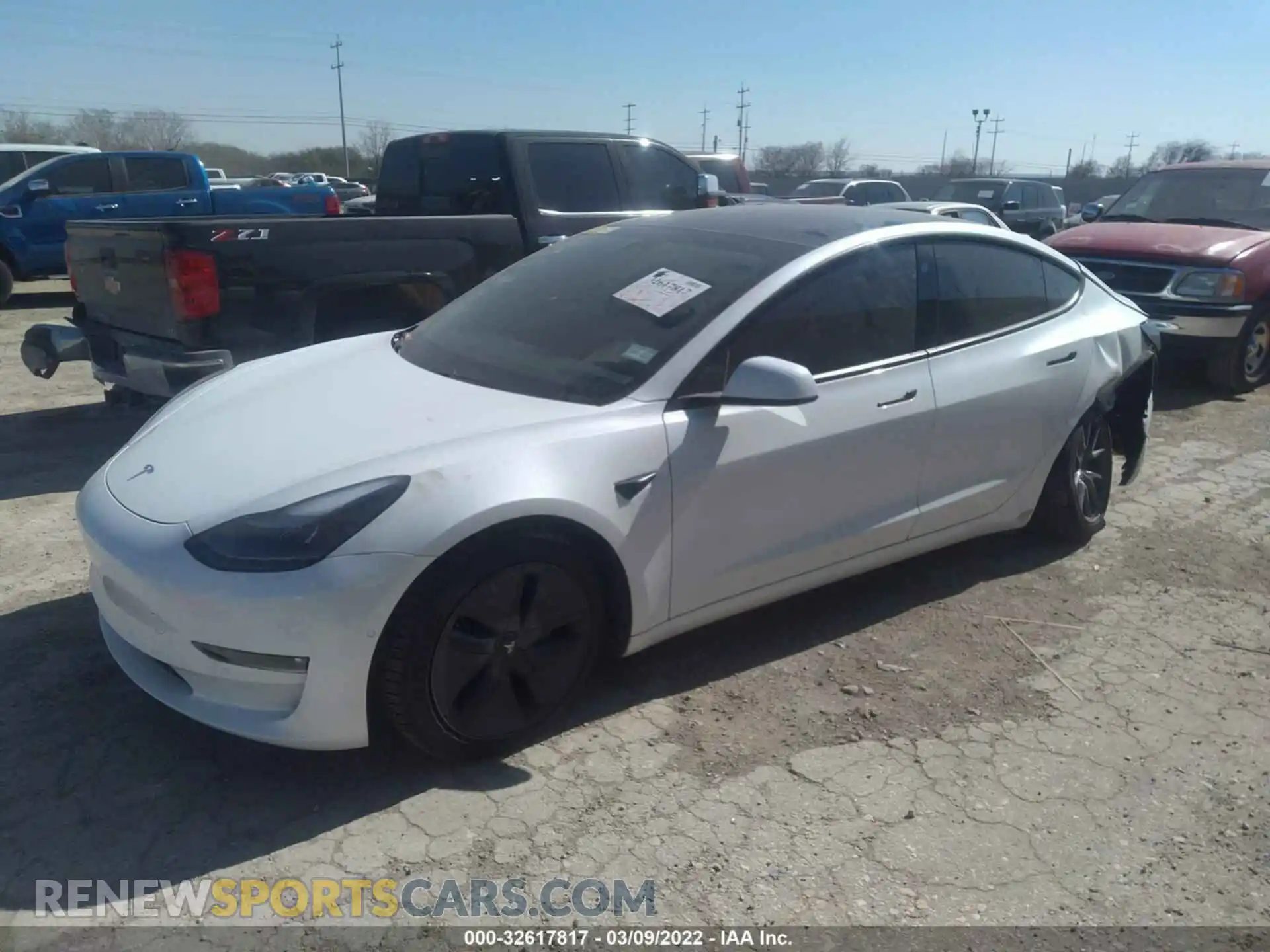 2 Photograph of a damaged car 5YJ3E1EB6MF872379 TESLA MODEL 3 2021