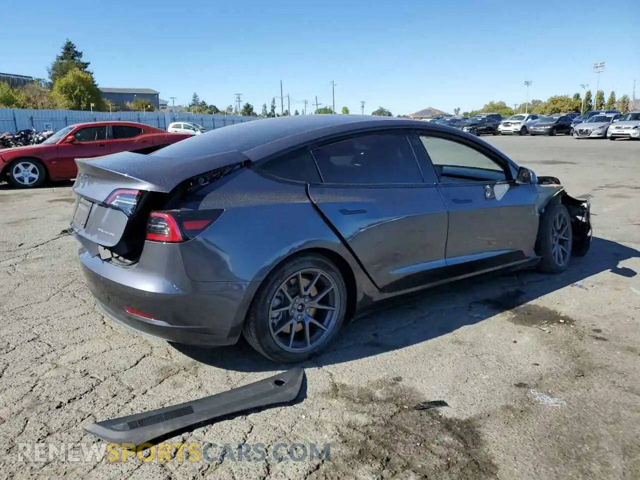 3 Photograph of a damaged car 5YJ3E1EB6MF878327 TESLA MODEL 3 2021