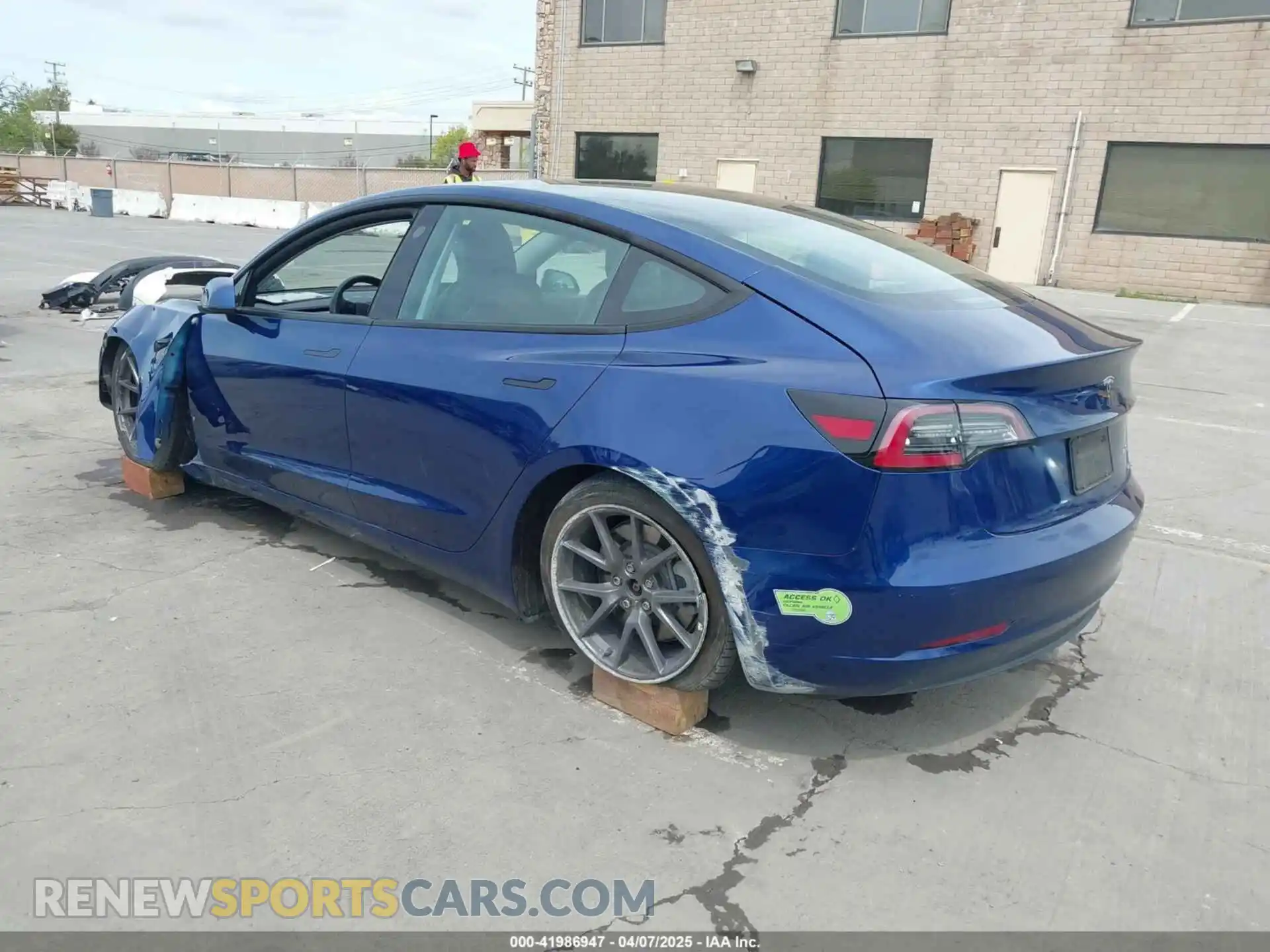 3 Photograph of a damaged car 5YJ3E1EB6MF878411 TESLA MODEL 3 2021