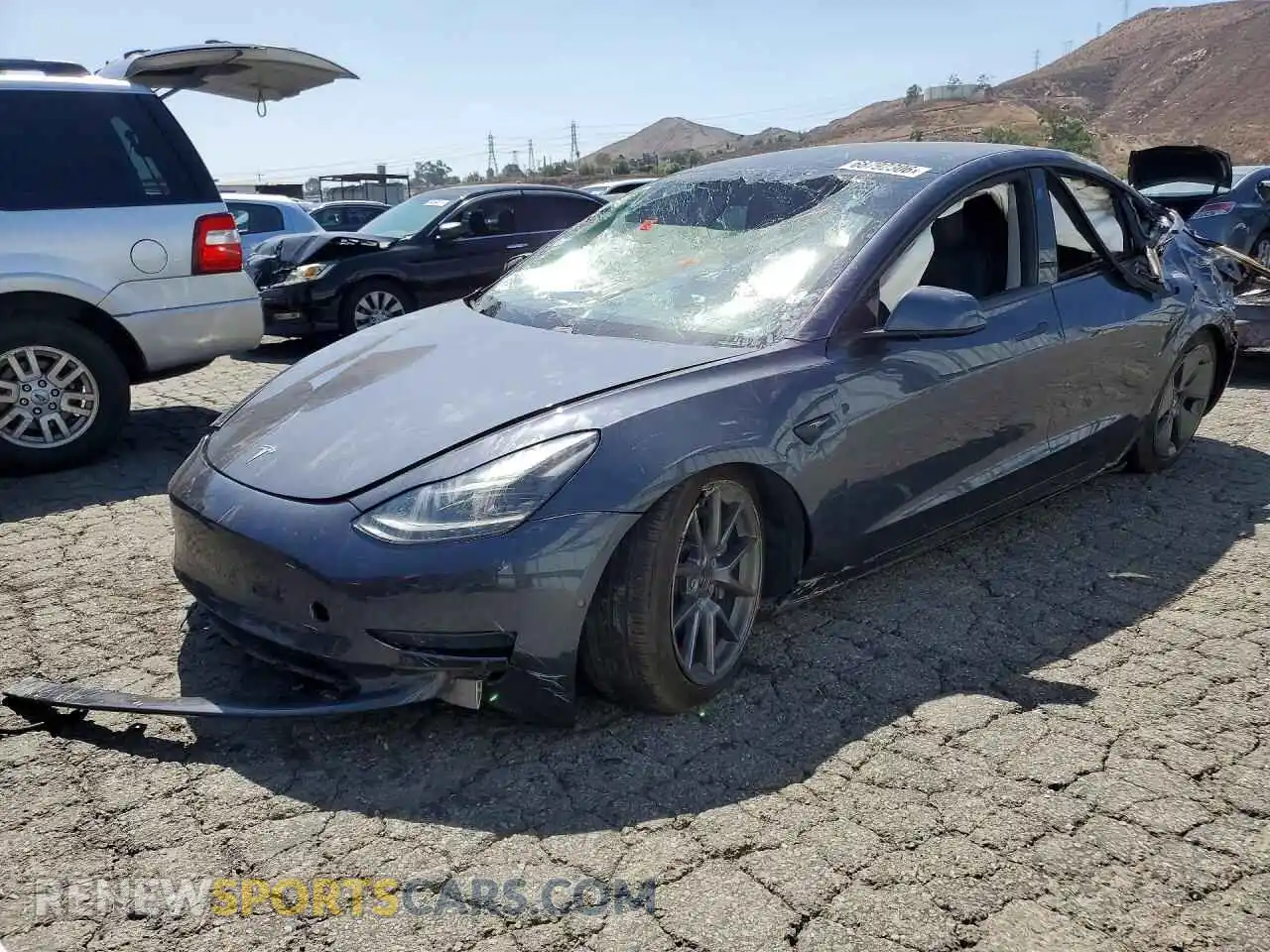 1 fotografías del automóvil dañado 5YJ3E1EB6MF914985 TESLA MODEL 3 2021