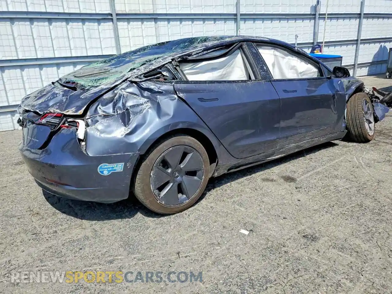 3 fotografías del automóvil dañado 5YJ3E1EB6MF914985 TESLA MODEL 3 2021