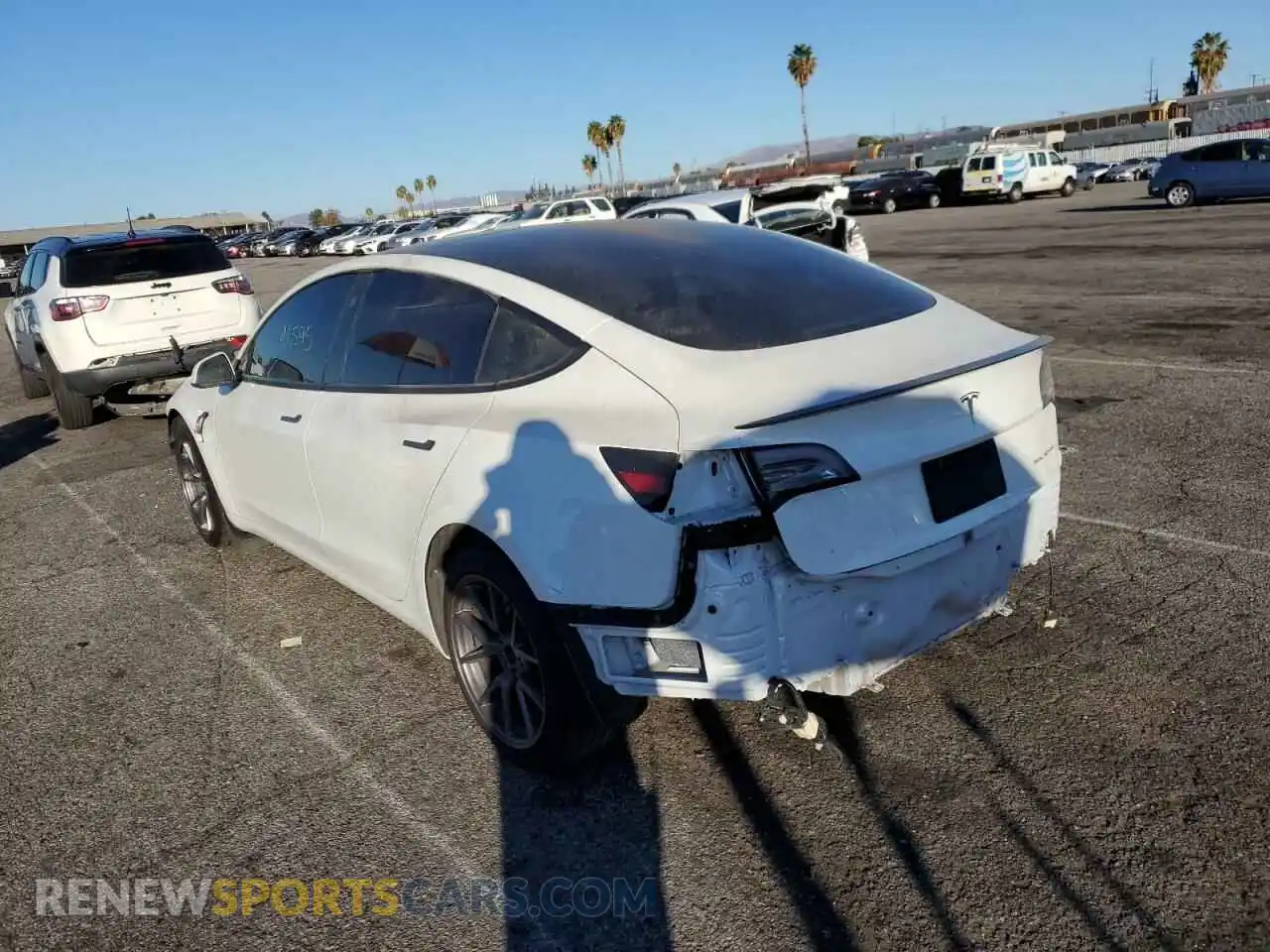 3 Photograph of a damaged car 5YJ3E1EB6MF927025 TESLA MODEL 3 2021