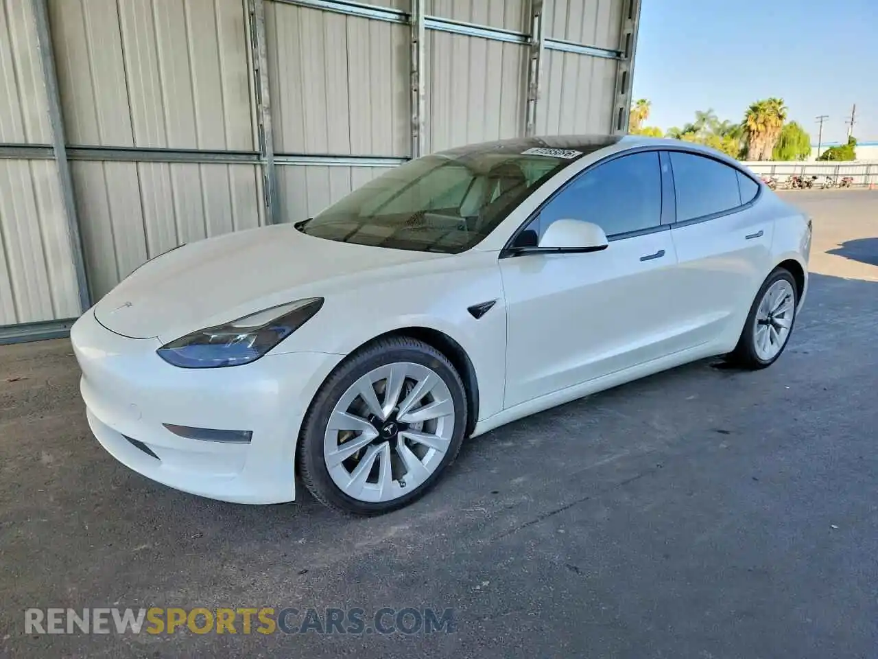 1 Фотография поврежденного автомобиля 5YJ3E1EB7MF001295 TESLA MODEL 3 2021