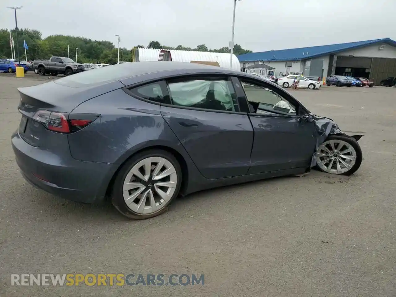 3 Photograph of a damaged car 5YJ3E1EB7MF031459 TESLA MODEL 3 2021