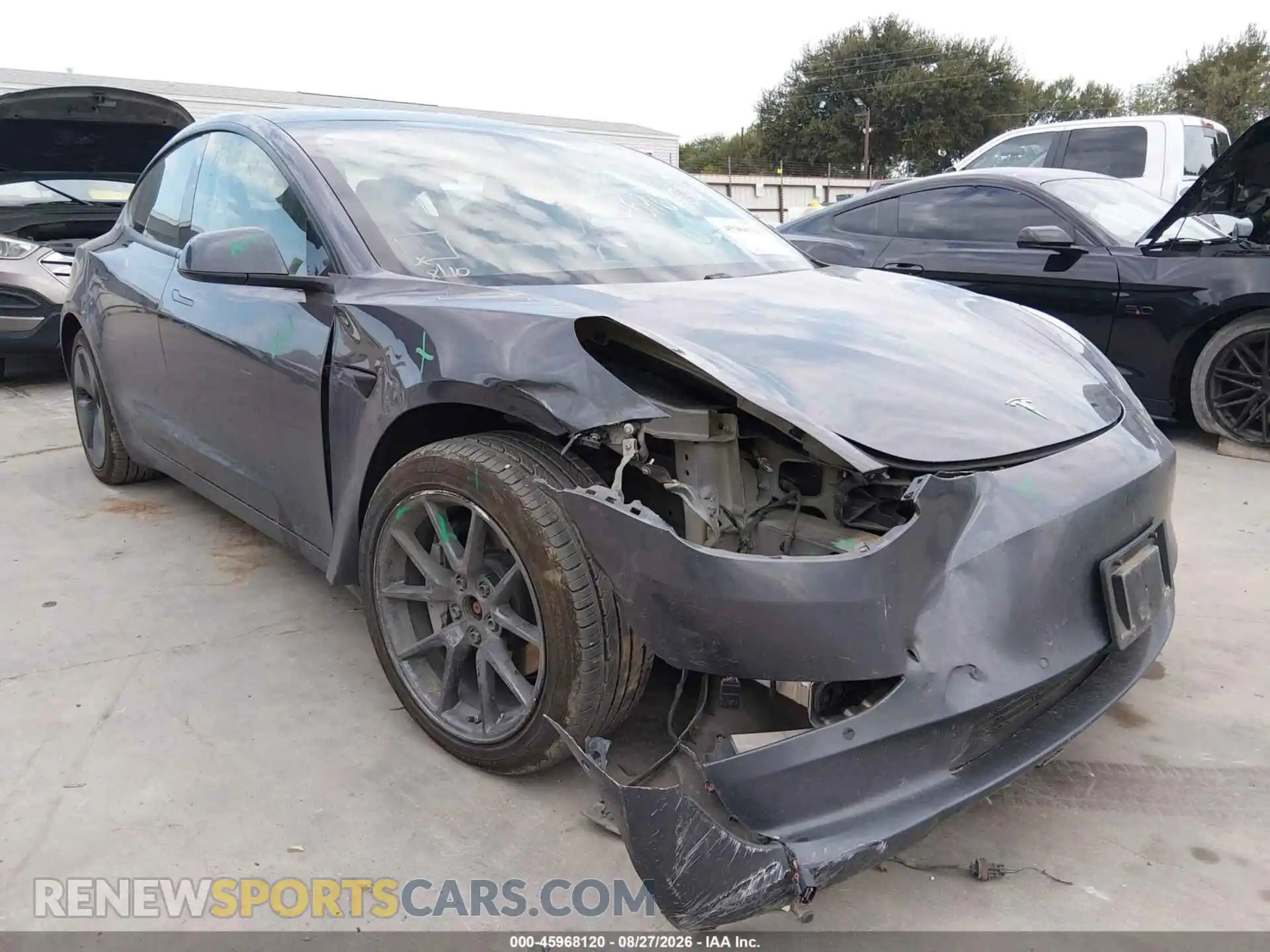 1 Photograph of a damaged car 5YJ3E1EB7MF032501 TESLA MODEL 3 2021