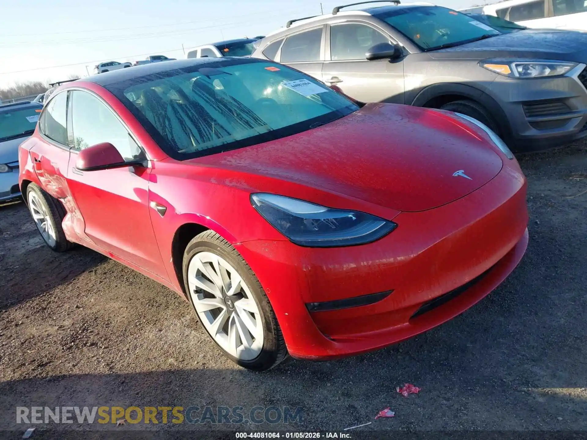 1 Photograph of a damaged car 5YJ3E1EB7MF044731 TESLA MODEL 3 2021