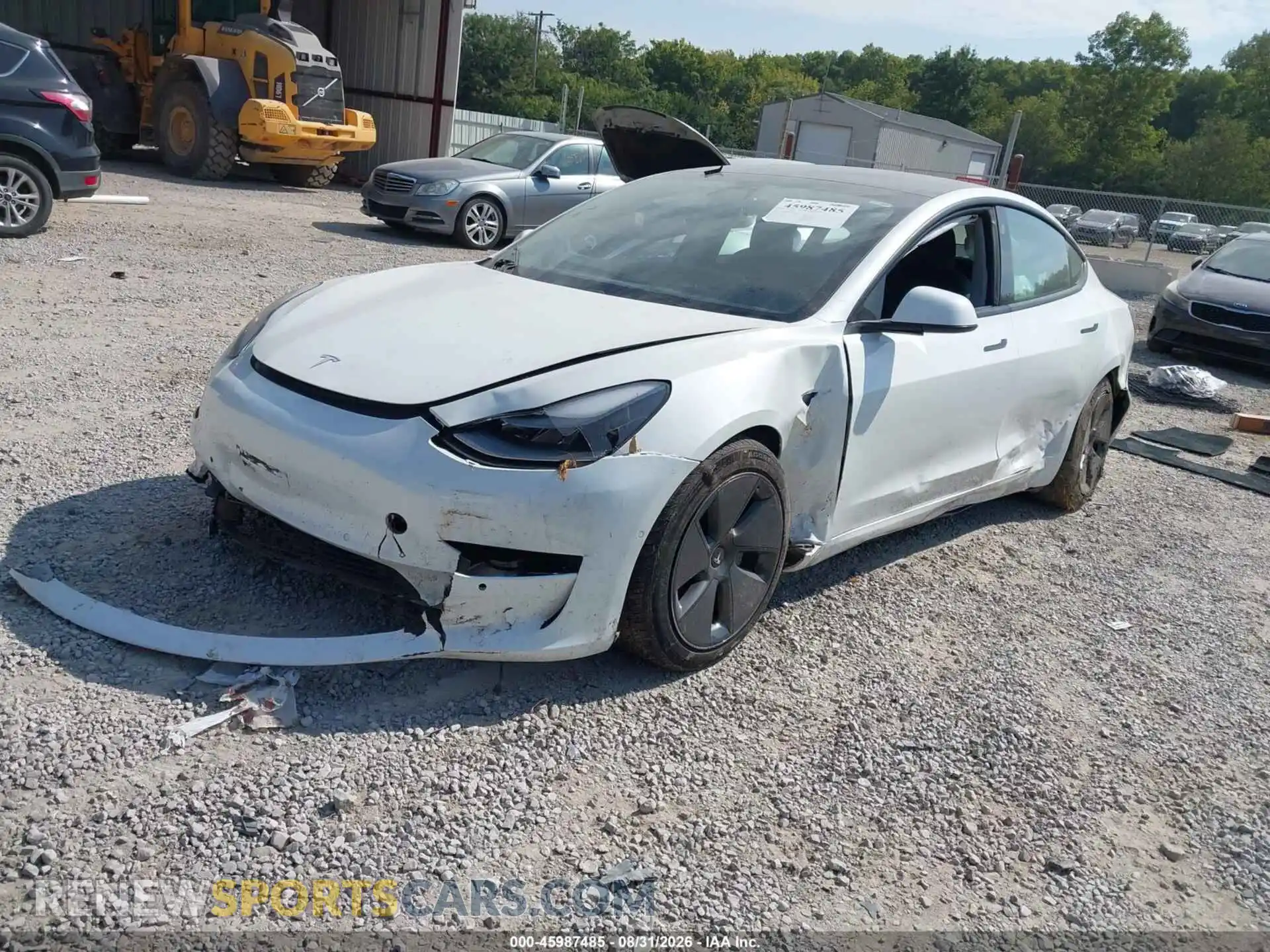 2 Photograph of a damaged car 5YJ3E1EB7MF049556 TESLA MODEL 3 2021