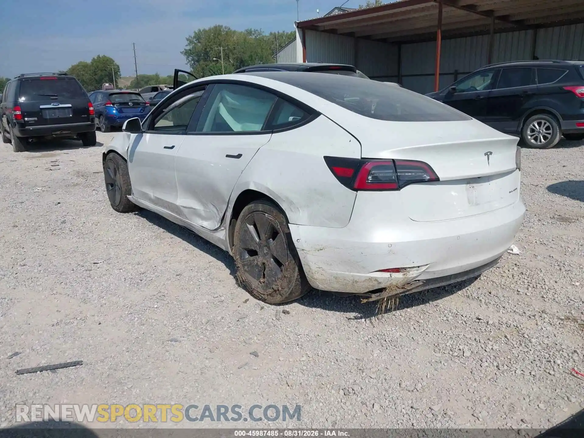 3 Photograph of a damaged car 5YJ3E1EB7MF049556 TESLA MODEL 3 2021