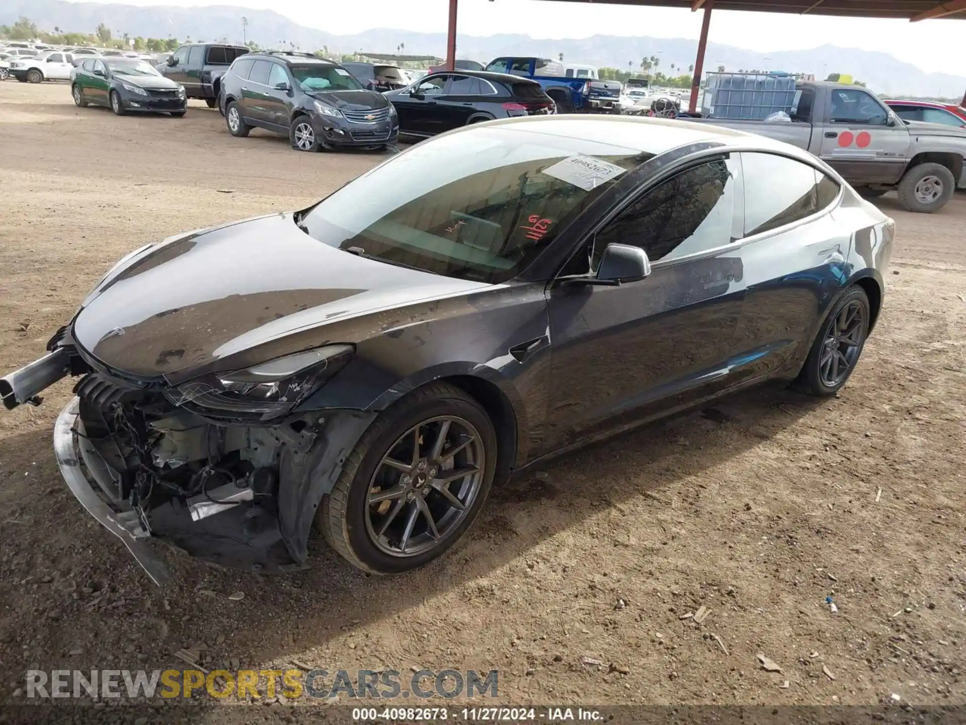 2 Фотография поврежденного автомобиля 5YJ3E1EB7MF051968 TESLA MODEL 3 2021